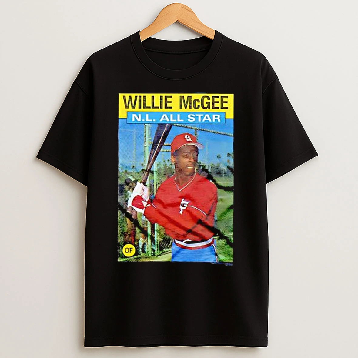 Nl Mvp Of 1986 Topps Baseball Willie Mcgee Cardinals Graphic T Shirts