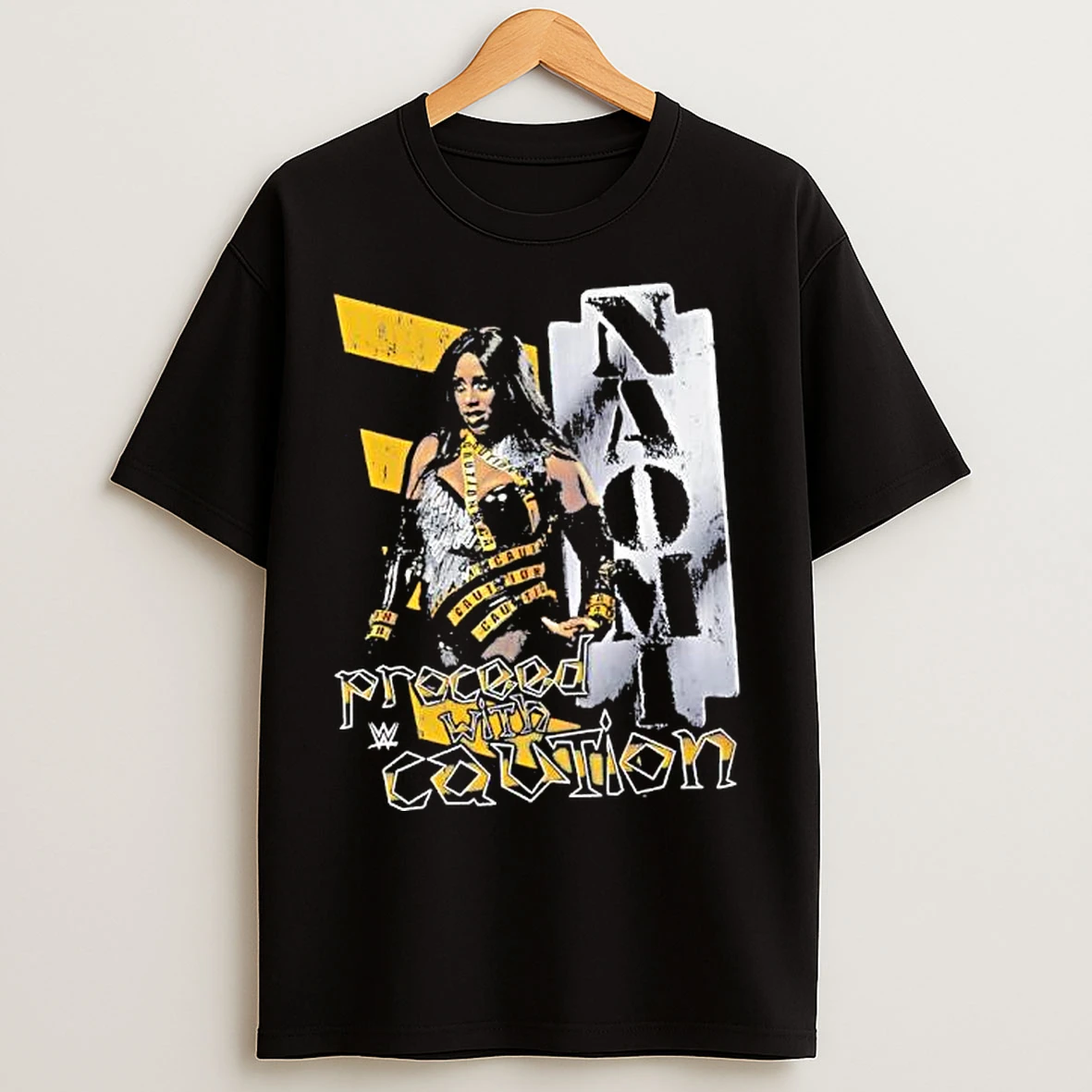 Naomi Proceed With Caution Womens World Champion T Shirts