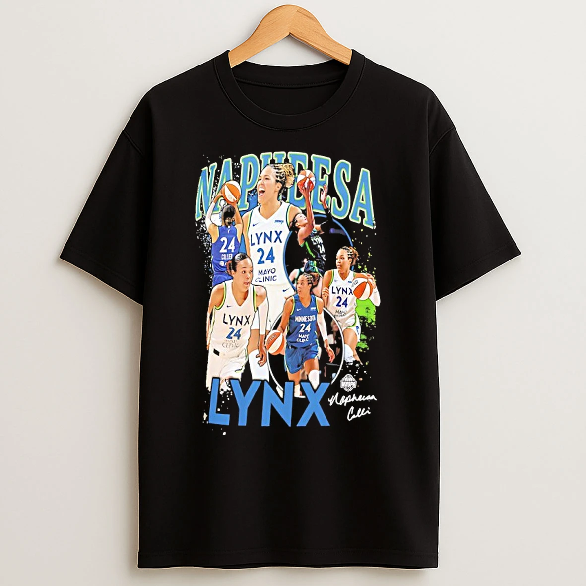 Napheesa Collier Minnesota Lynx Wnba Crossroads Player Signature T Shirts