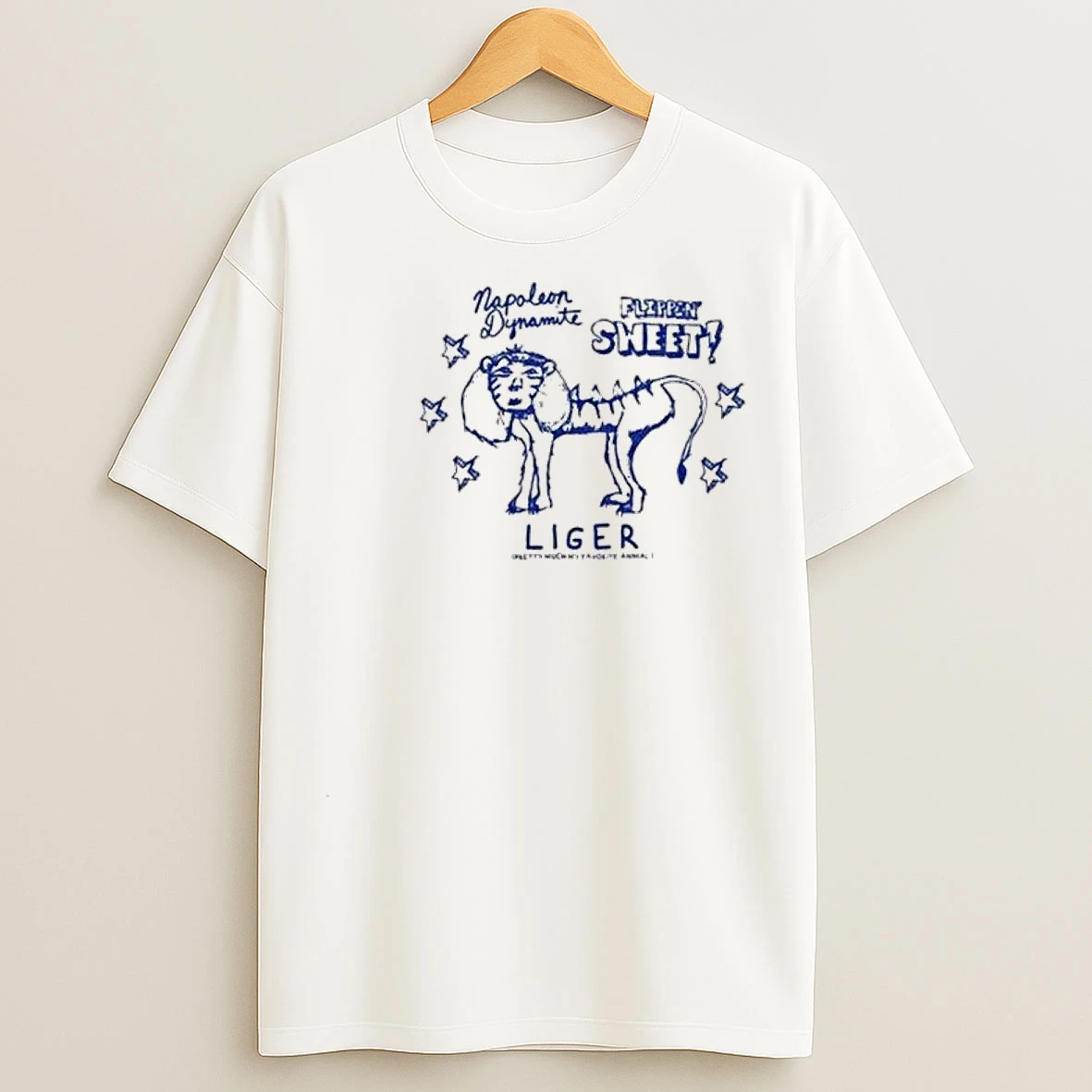 Napoleon Dynamite Liger 2025 Circle White T Shirts