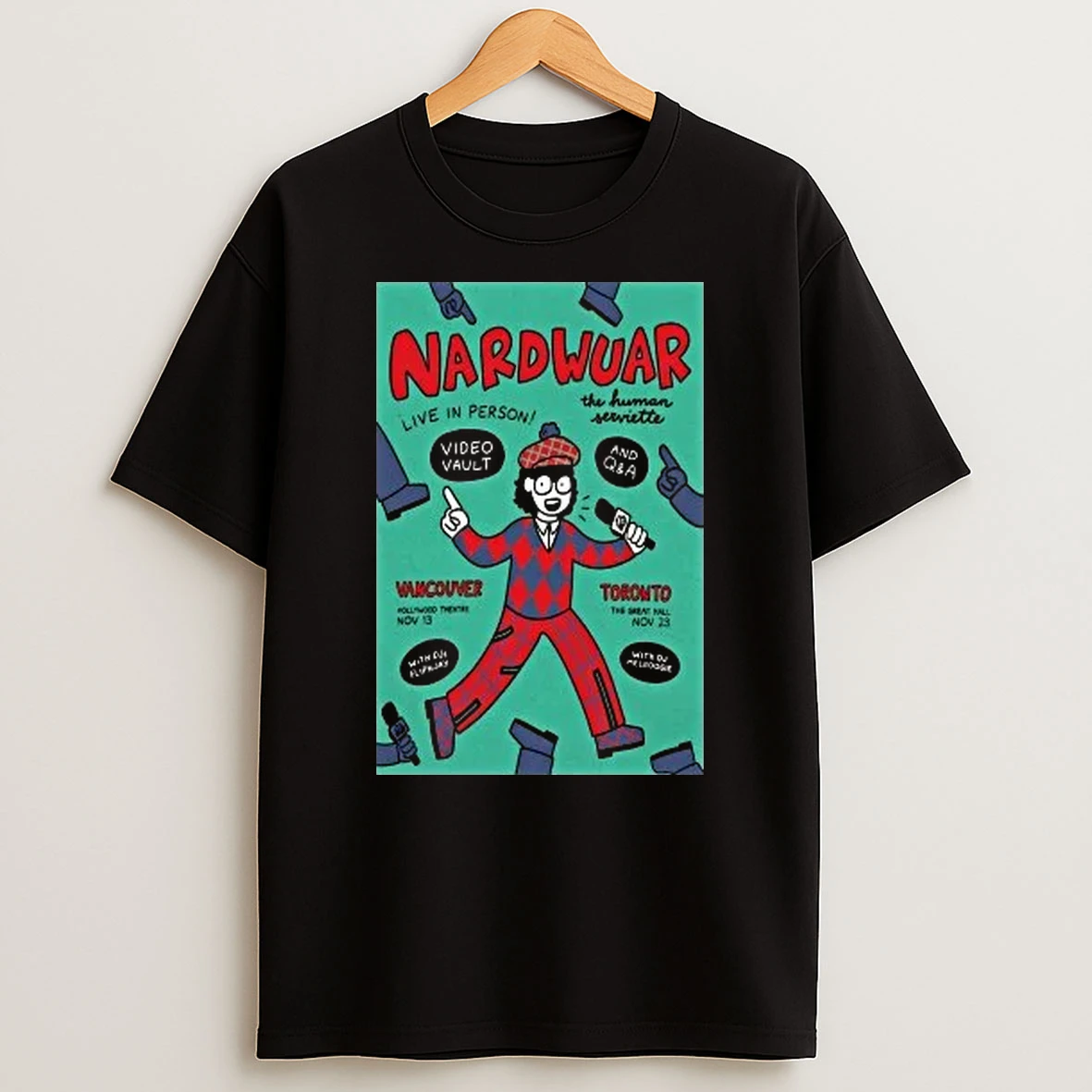 Nardwuar At The Great Hall In Toronto On Nov 23 2025 Shirts