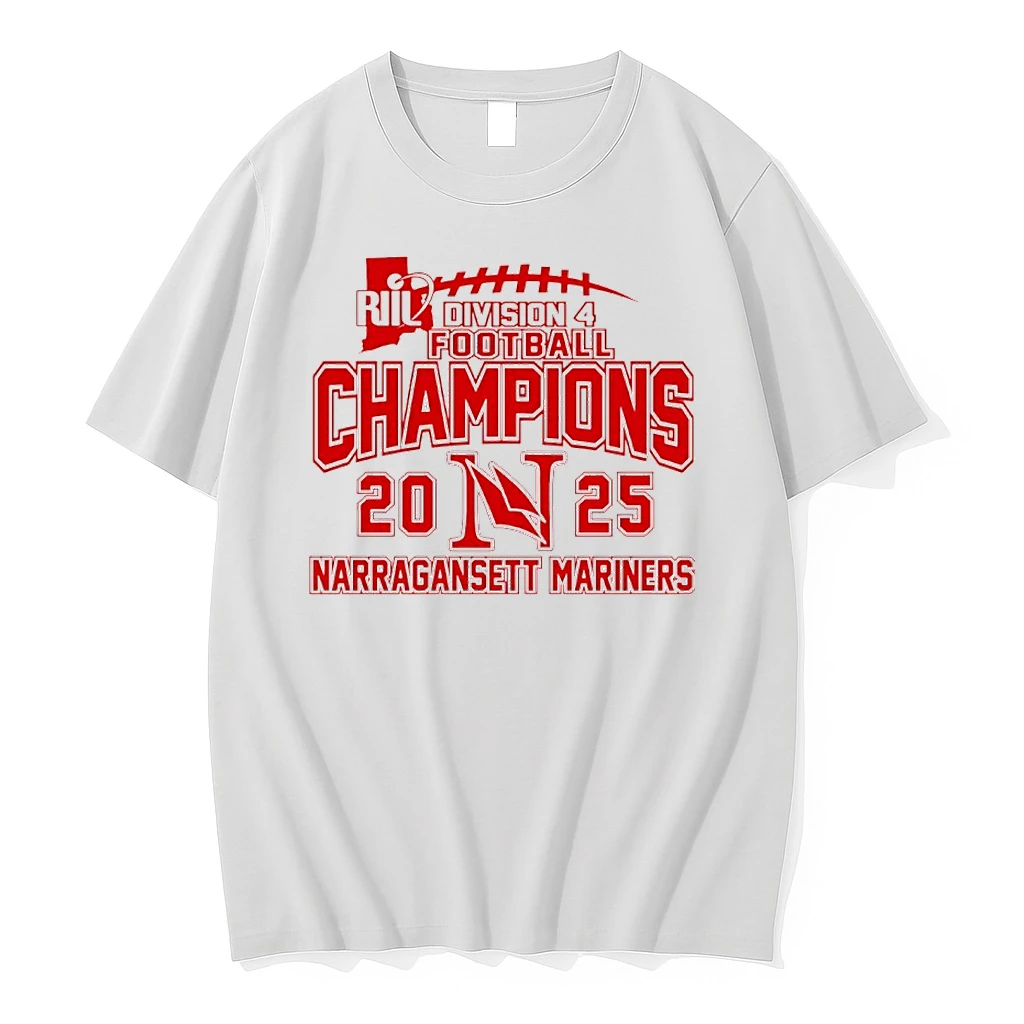Narragansett Mariners 2025 Riil Football Champions Division 4 Shirts