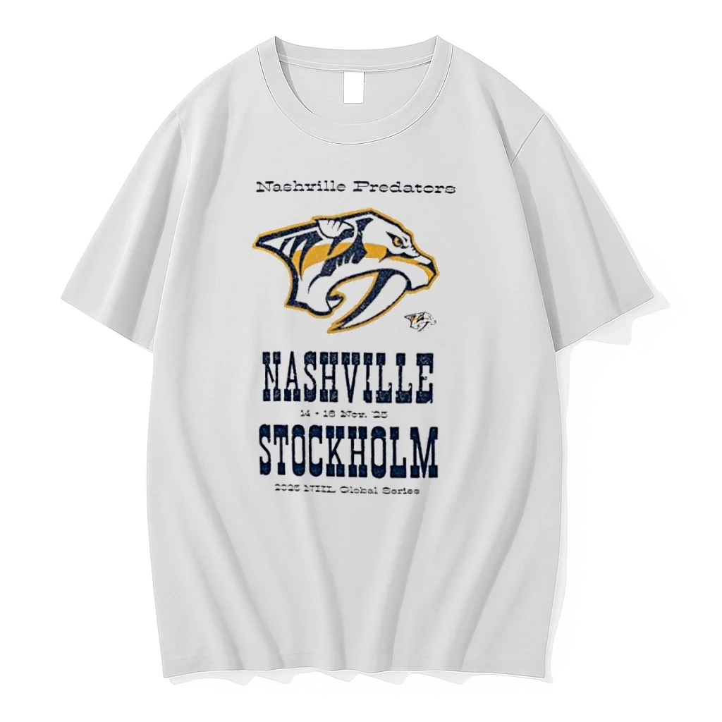 Nashville Predators 2025 Nhl Global Series Hometown To Stockholm Shirts