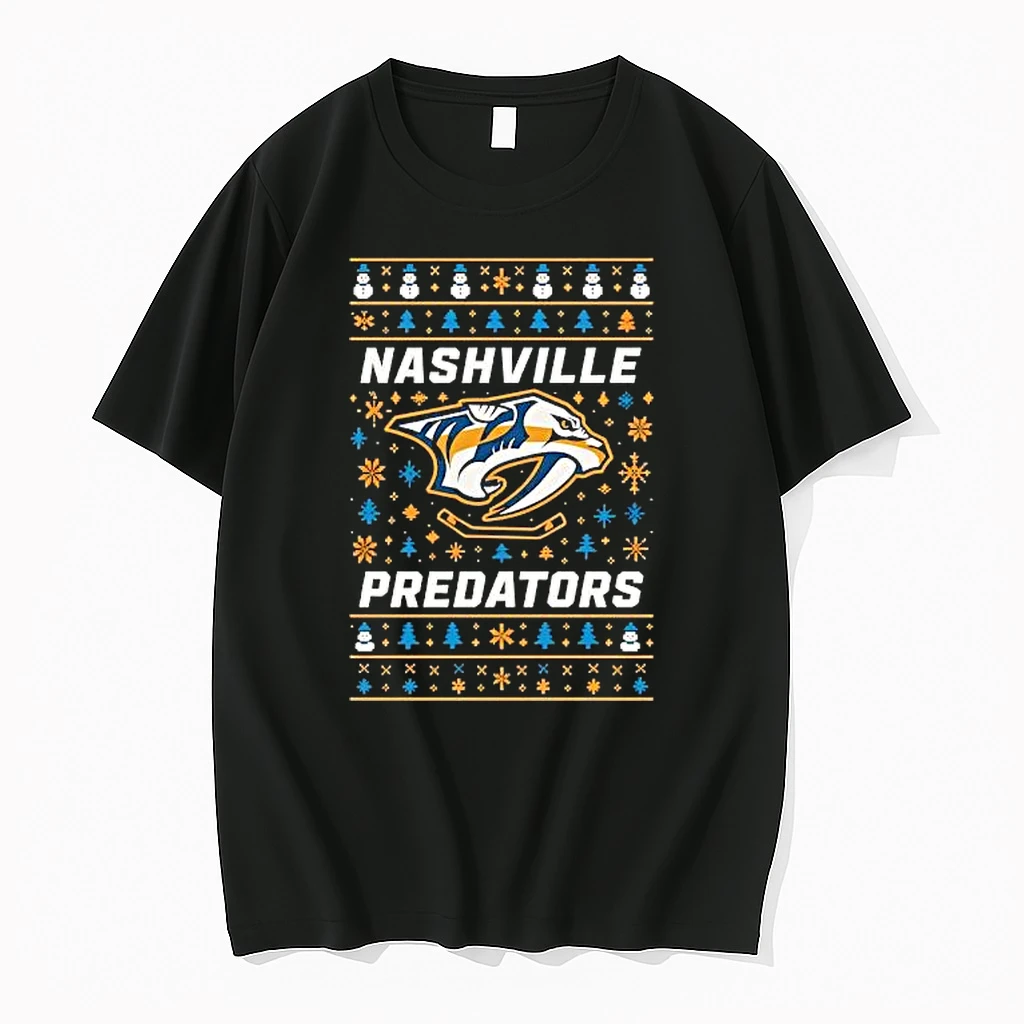 Nashville Predators 2025 Ugly Christmas Logo Shirts