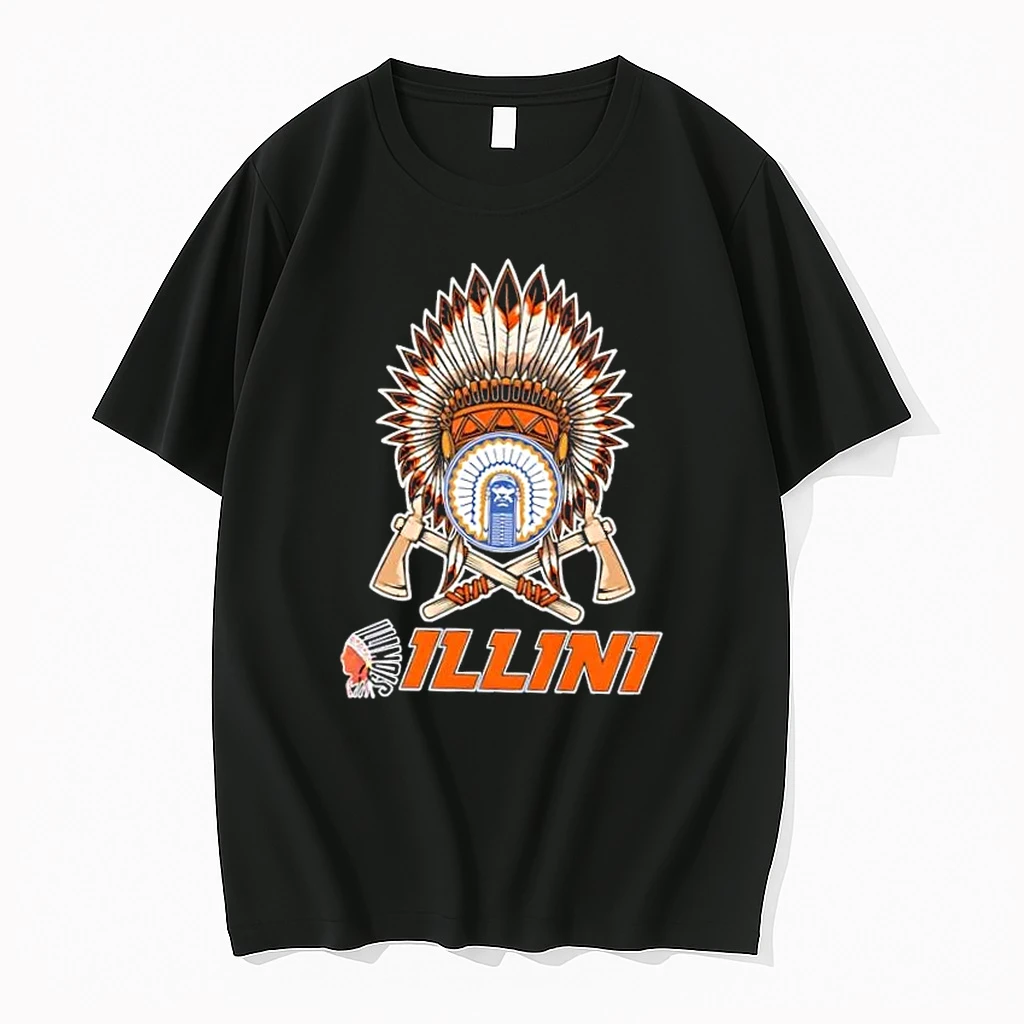 Native American X Illinois Fighting Illini Graphic Shirts