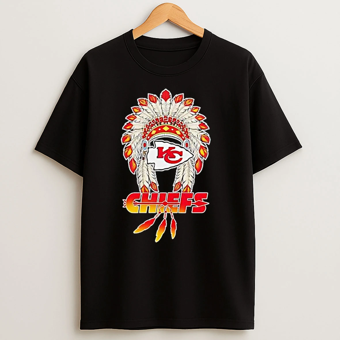 Native American X Kansas City Chiefs 2025 Baseball Logo T Shirts
