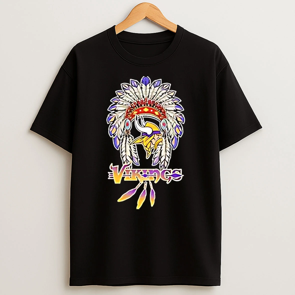 Native American X Minnesota Vikings 2025 Baseball Logo Shirts