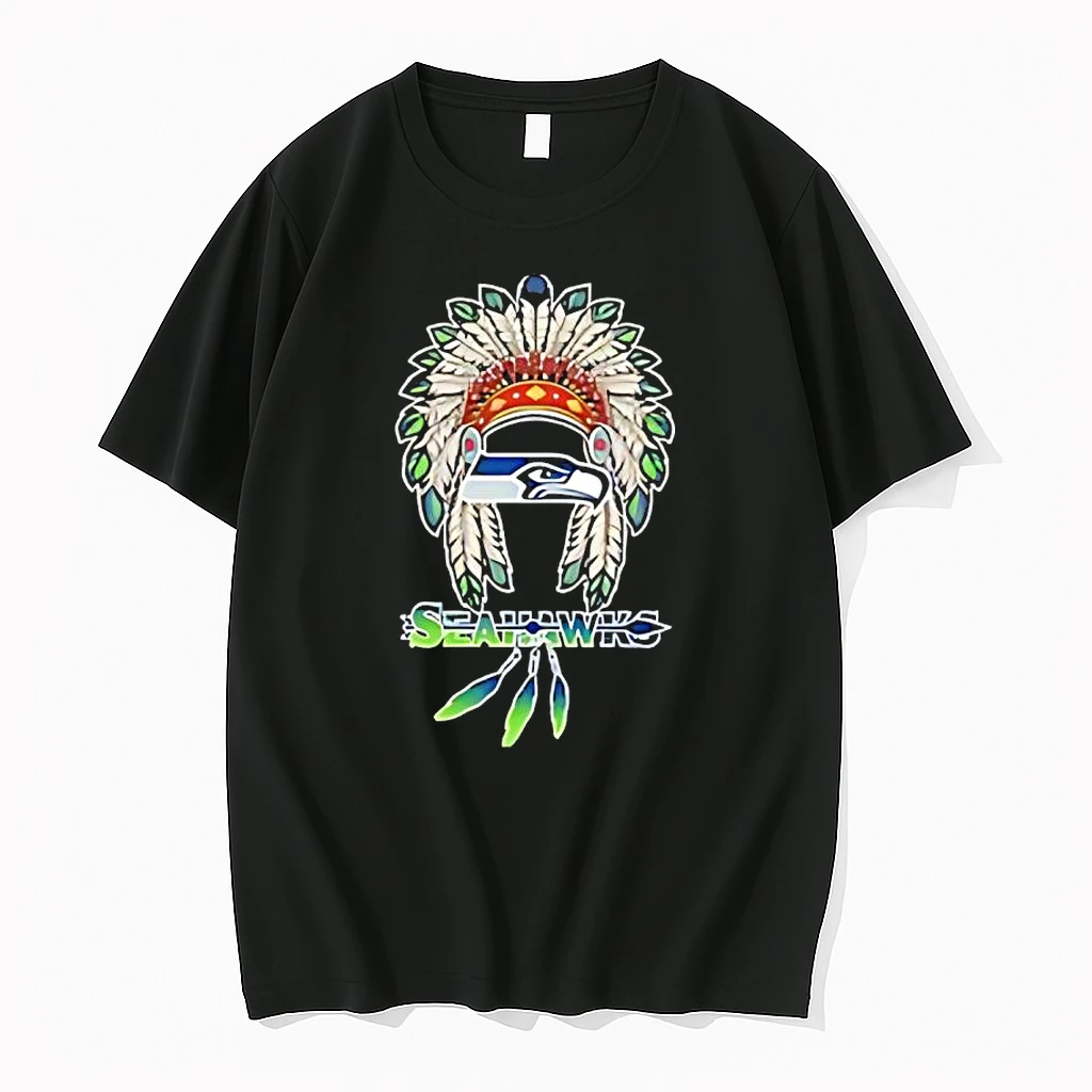 Native American X Seattle Seahawks 2025 Baseball Logo Shirts