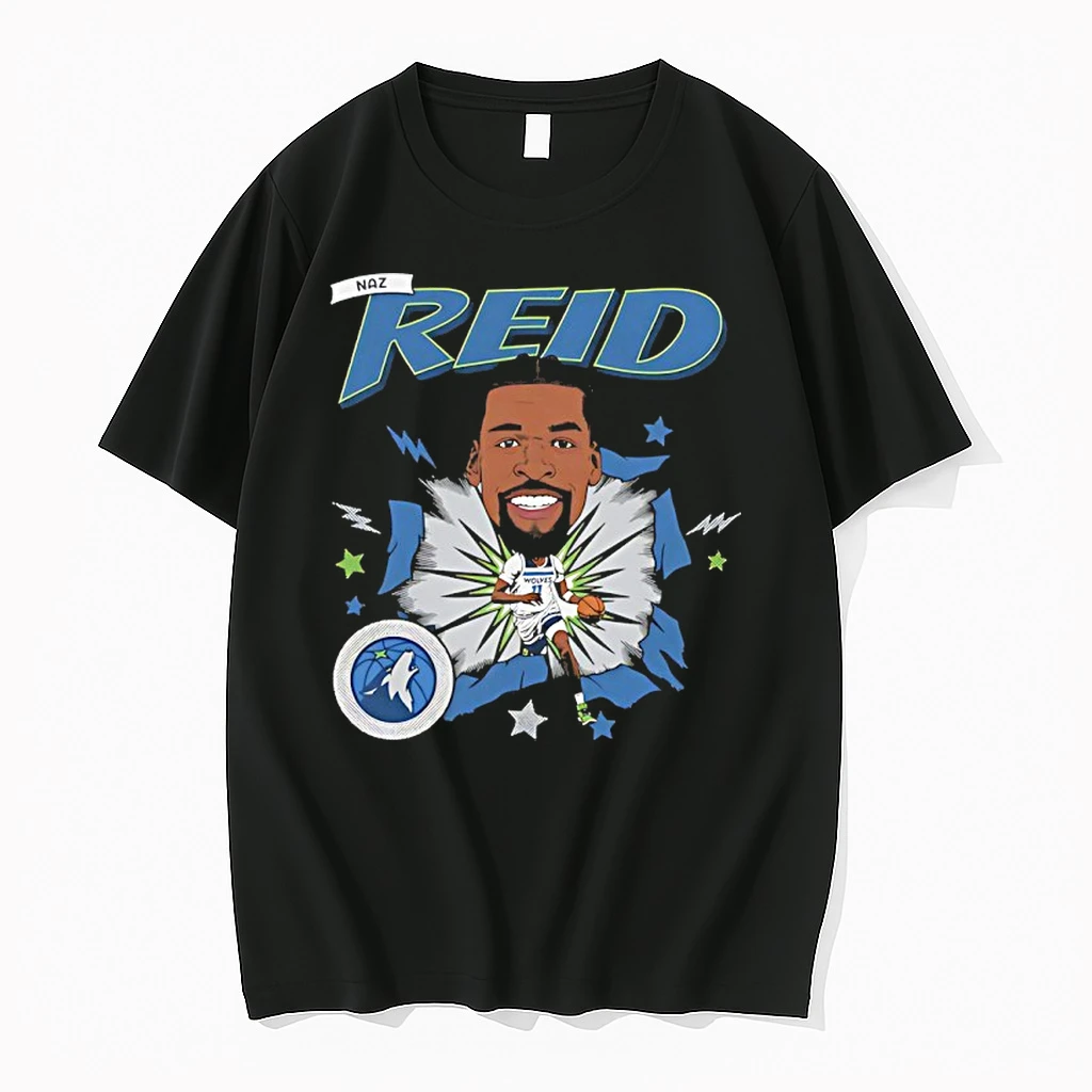 Naz Reid Minnesota Timberwolves Basketball Player Caricature Shirts