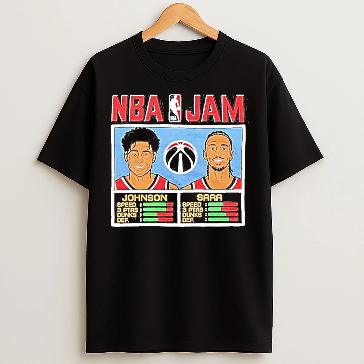 Nba Jam Wizards Aj Johnson And Alex Sarr T Shirts