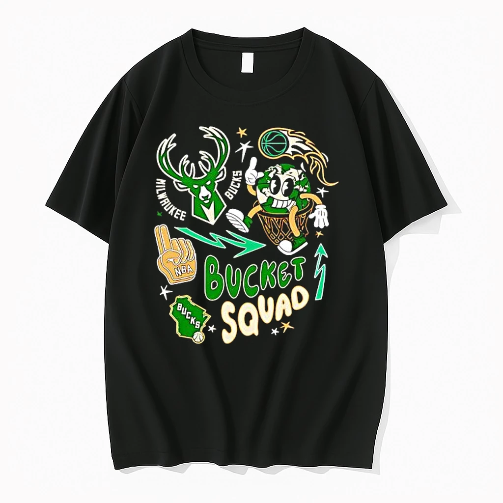 Nba Milwaukee Bucks Buckie Squad Stylish 2025 Shirts