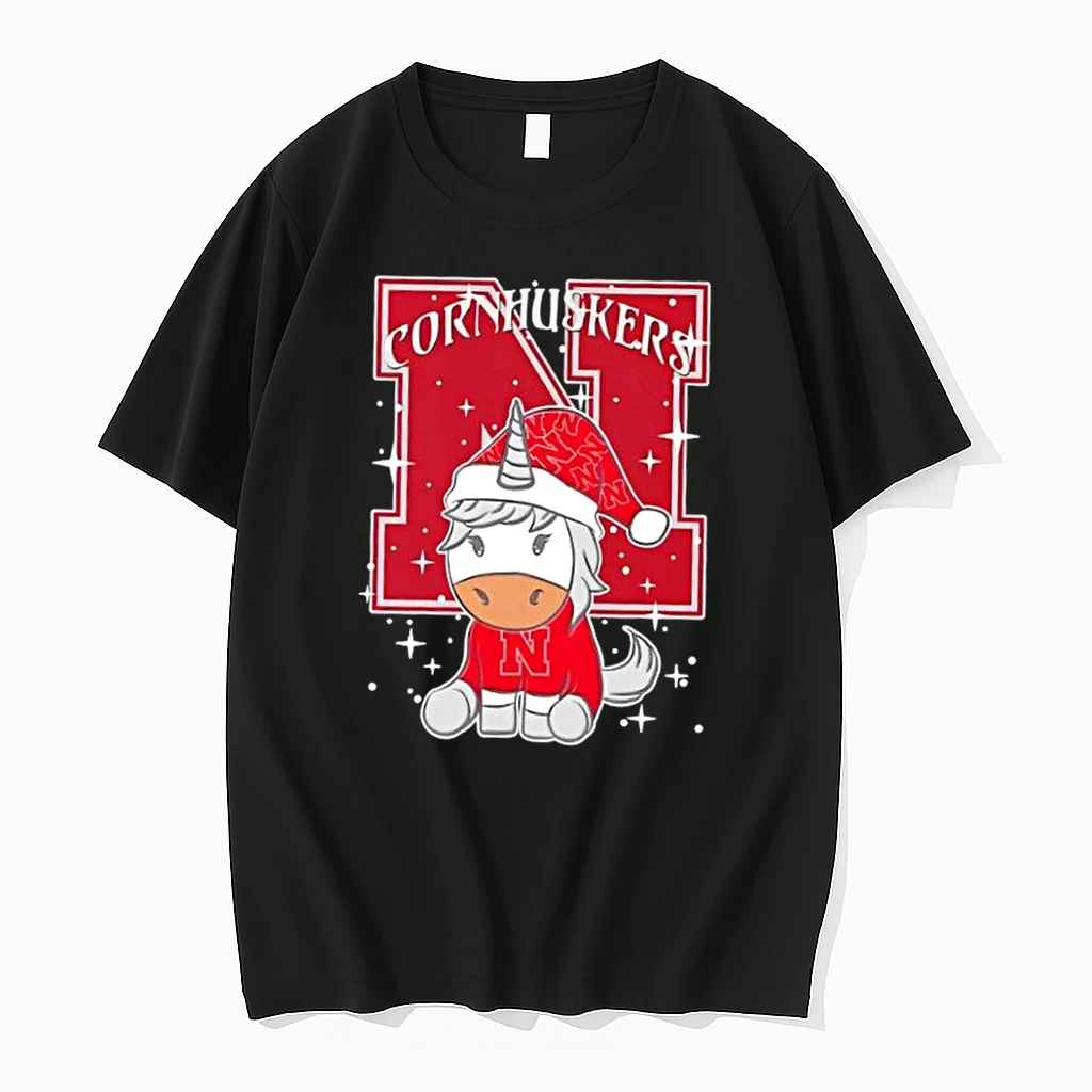 Nebraska Cornhuskers Football X Unicorn Merry Christmas Shirts