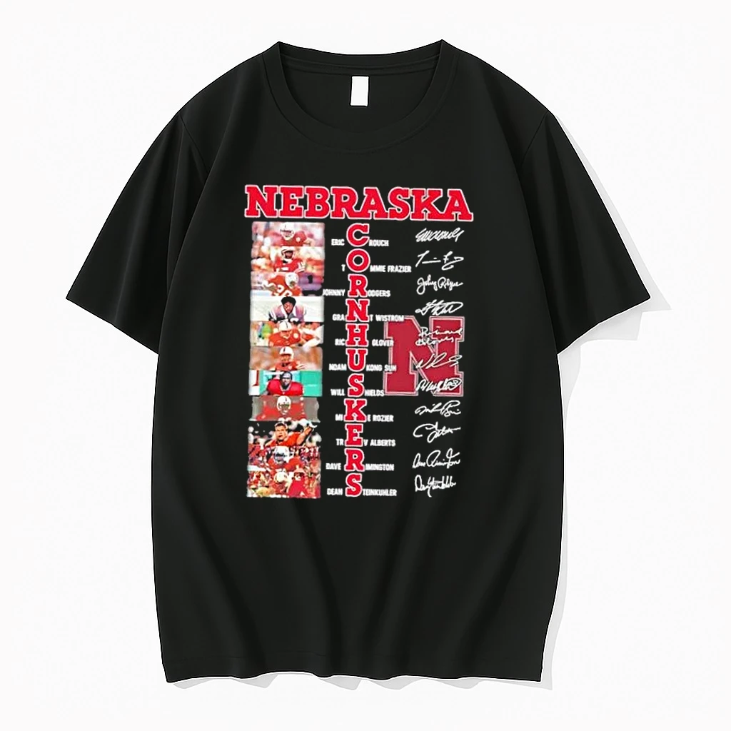 Nebraska Cornhuskers Names Players Signatures Shirts
