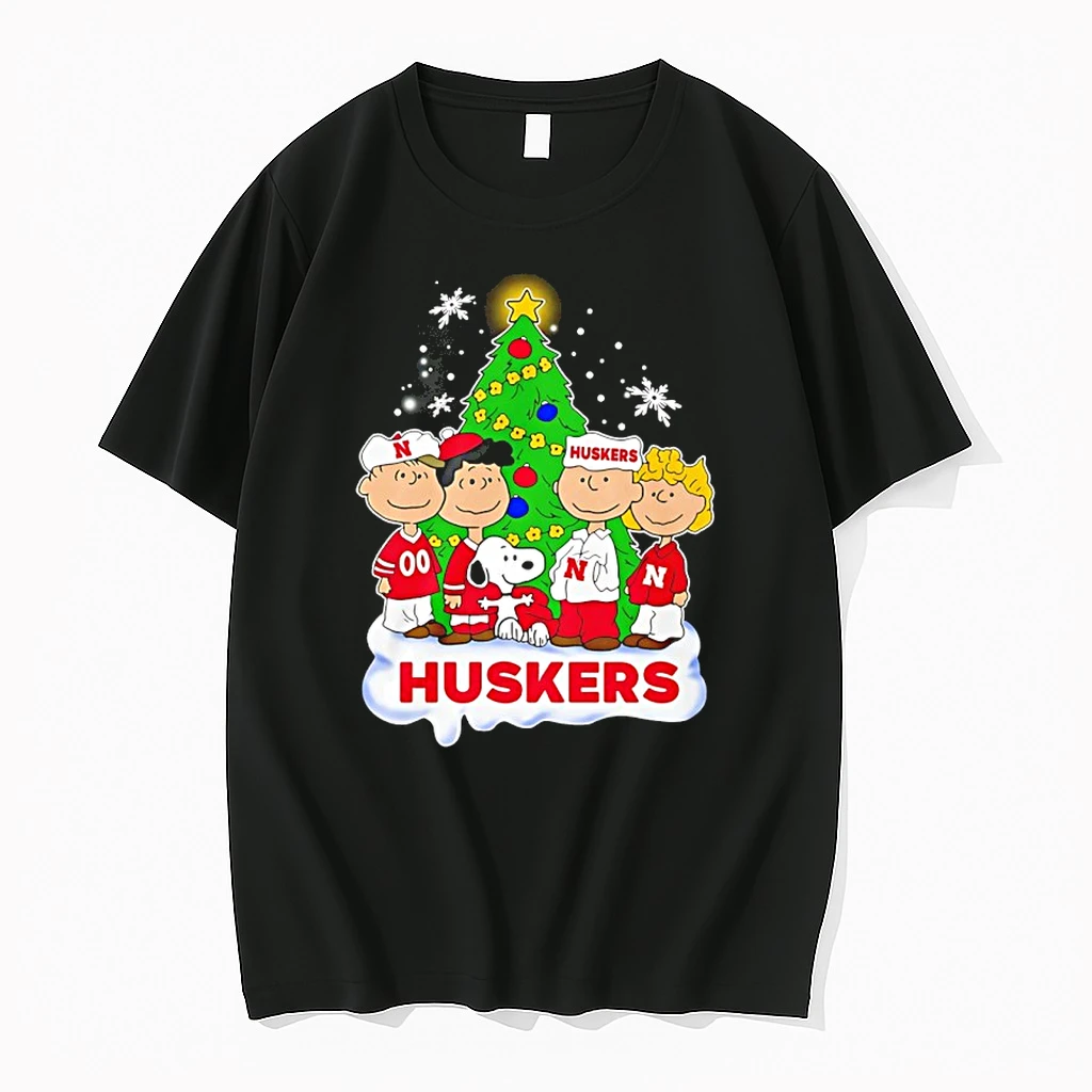 Nebraska Cornhuskers Snoopy And The Peanuts Christmas 2025 Shirts