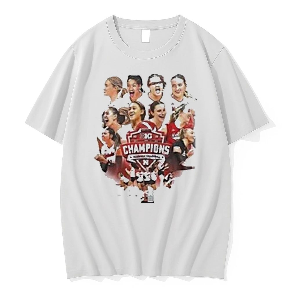Nebraska Huskers Volleyball Big10 Champions 2025 Team Graphic Shirts