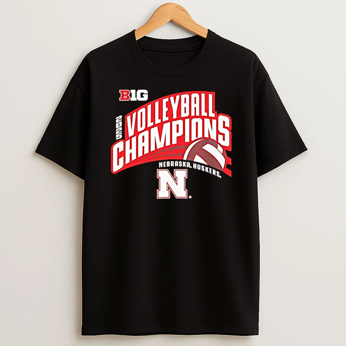 Nebraska Huskers Volleyball Champions Big 2025 Shirts