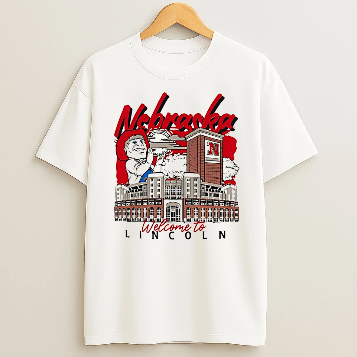 Nebraska Huskers Welcome To Lincoln Mascot Shirts