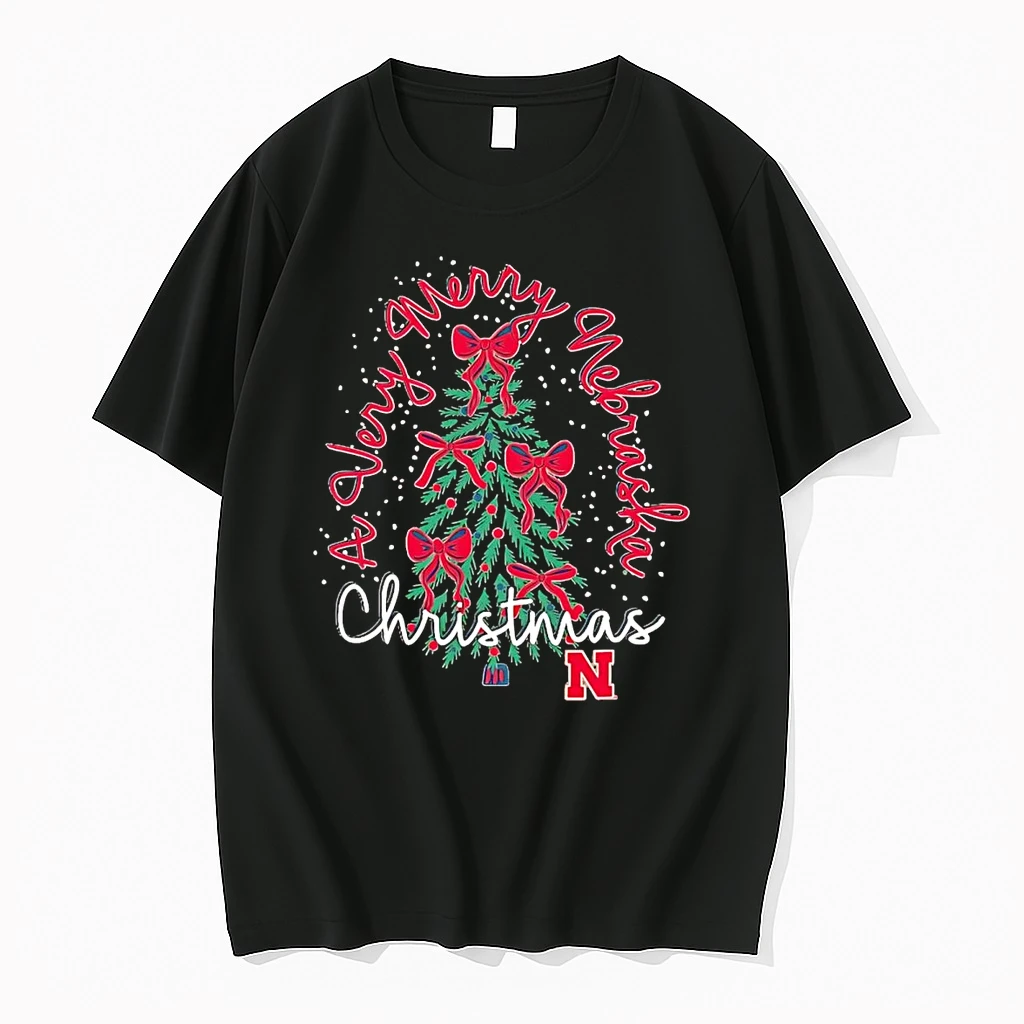 Nebraska Huskers A Very Merry Nebraska Christmas Shirts