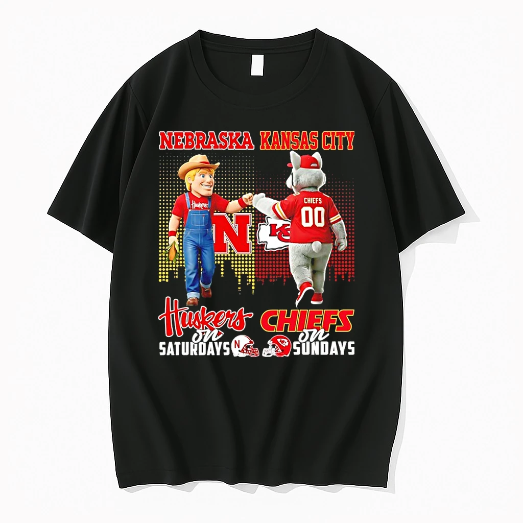 Nebraska Huskers On Saturday And Kansas City Chiefs On Sundays Mascot Shirts