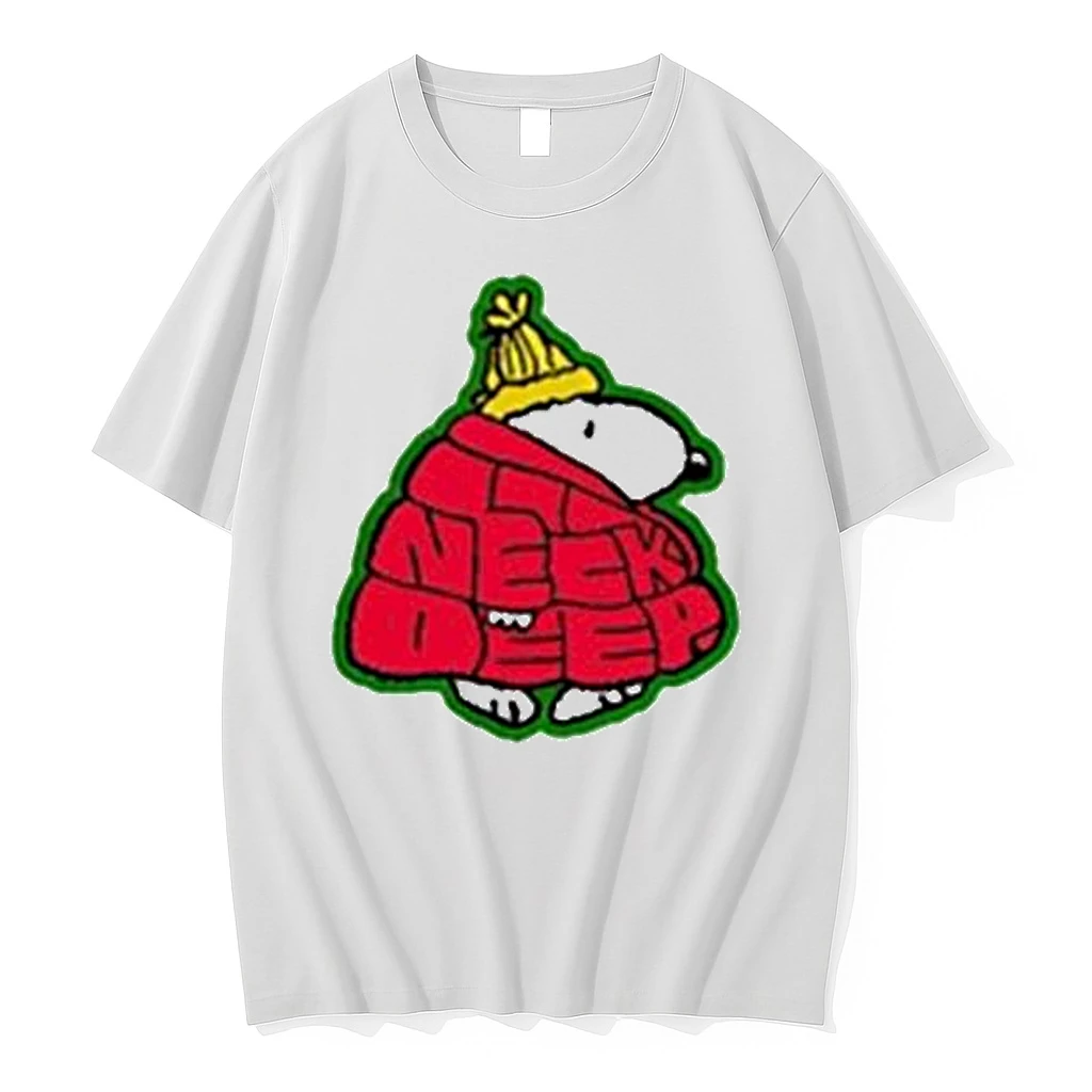 Neck Deep Band Puffer Snoopy Shirts