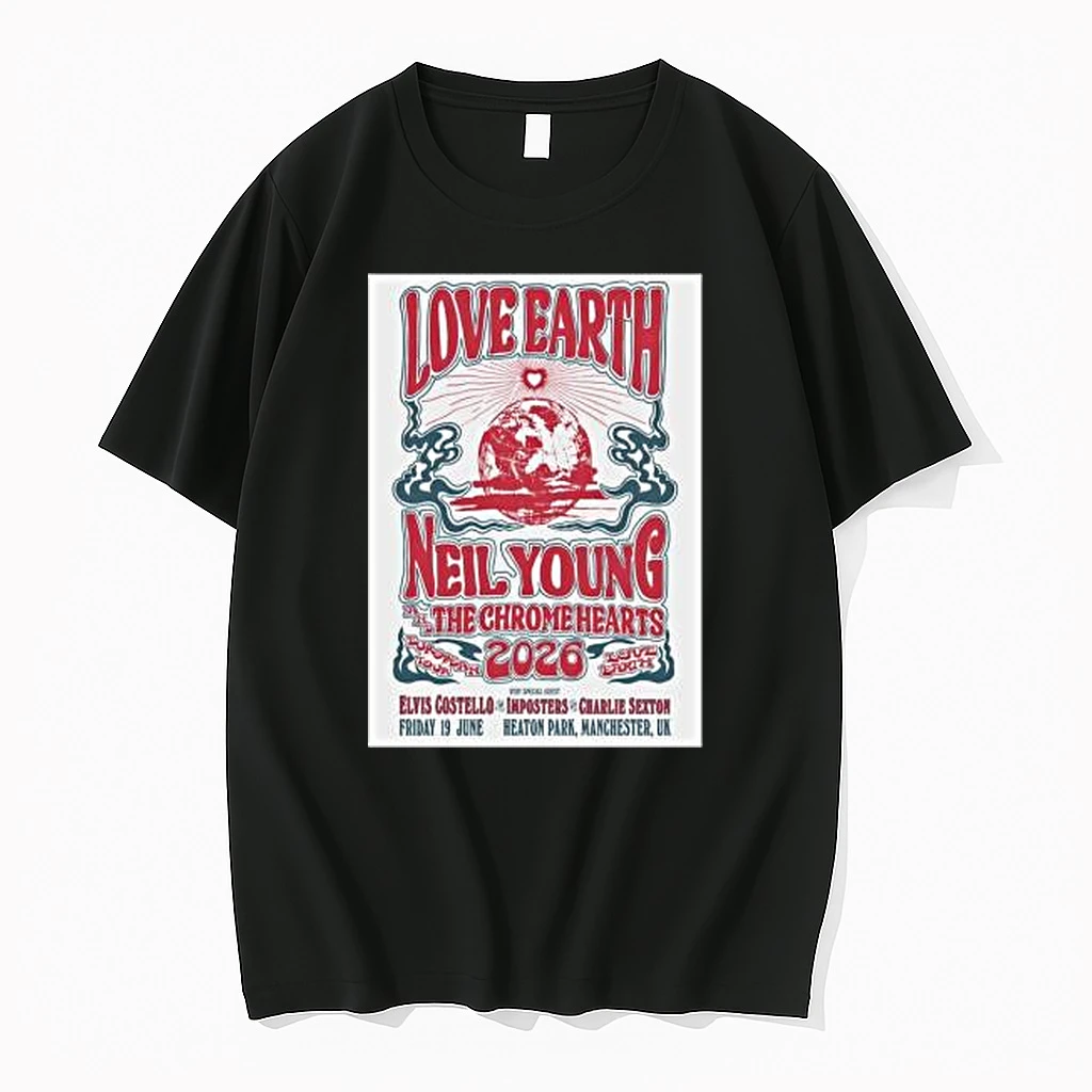Neil Young The Chrome Hearts Manchester Uk June 19 2026 Concert Shirts