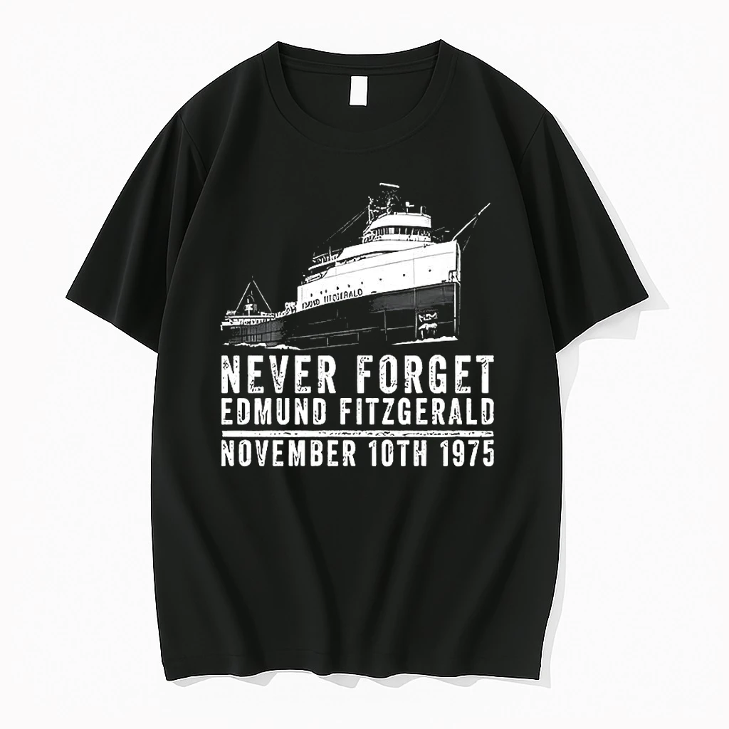 Never Forget Edmund Fitzgerald November 10th 1975 Ship Wreck Shirts