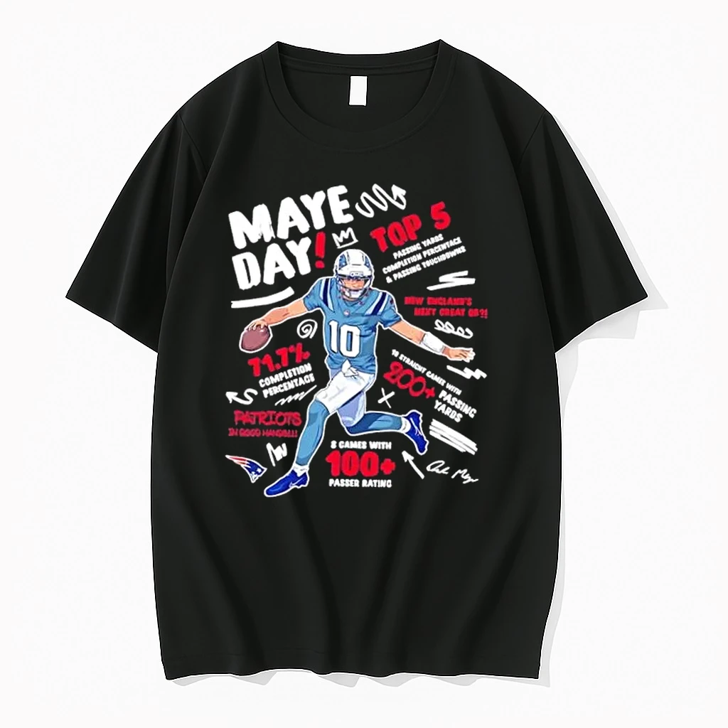 New England Patriots Drake Maye Day Top 5 8 Games With 100 Passer Rating Shirts
