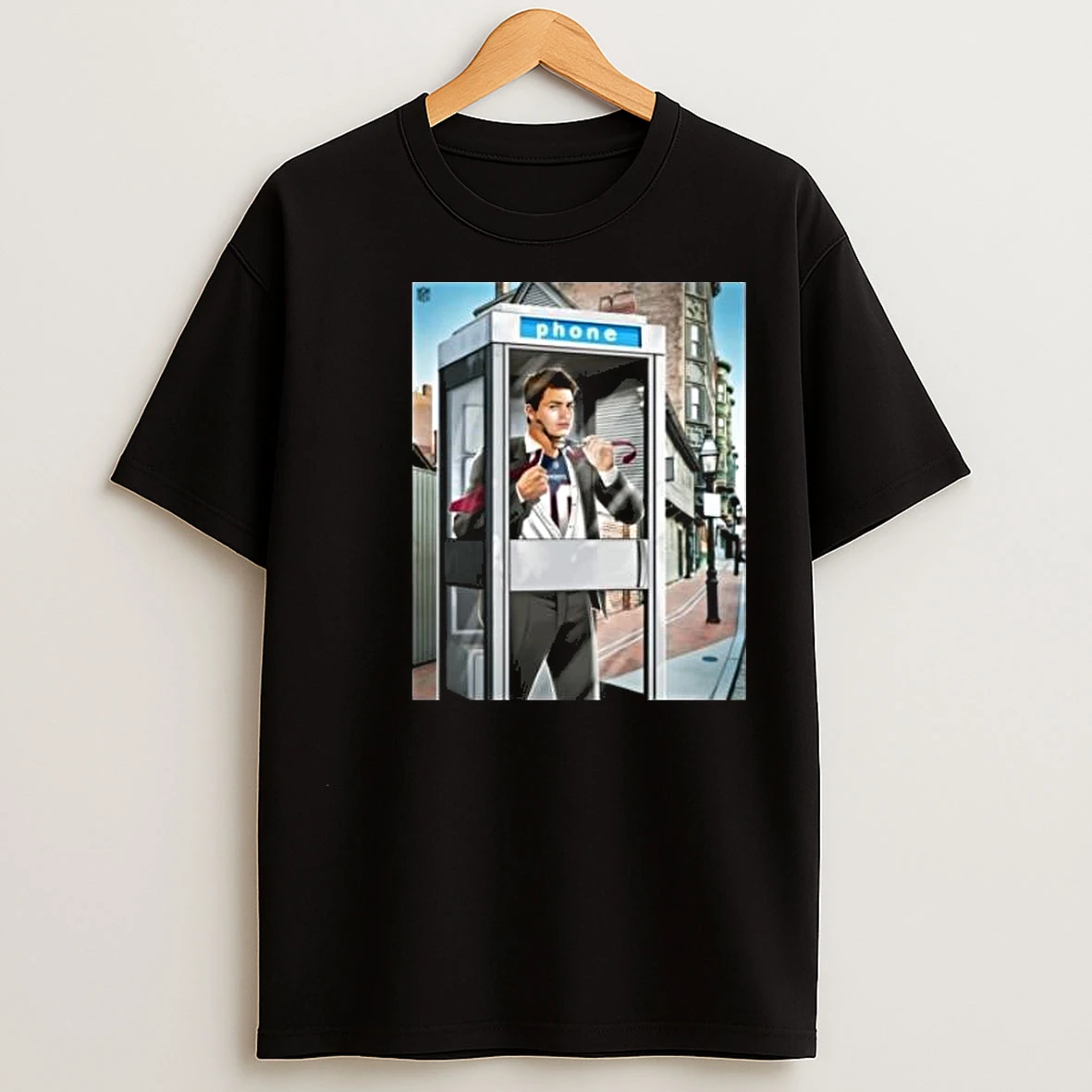 New England Patriots Drake Maye Phone Circle Black T Shirts