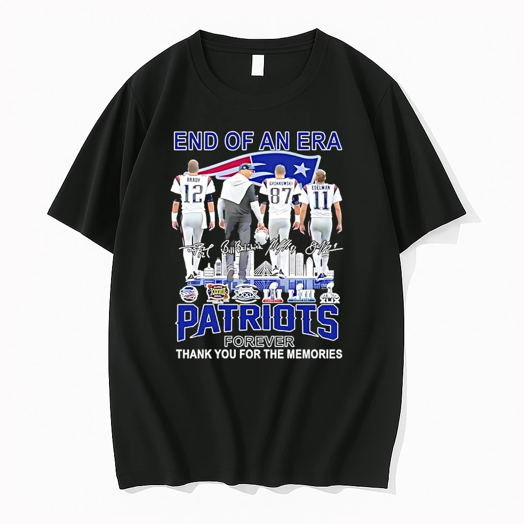 New England Patriots End Of An Era With Brady Edelman 2025 Black Shirts