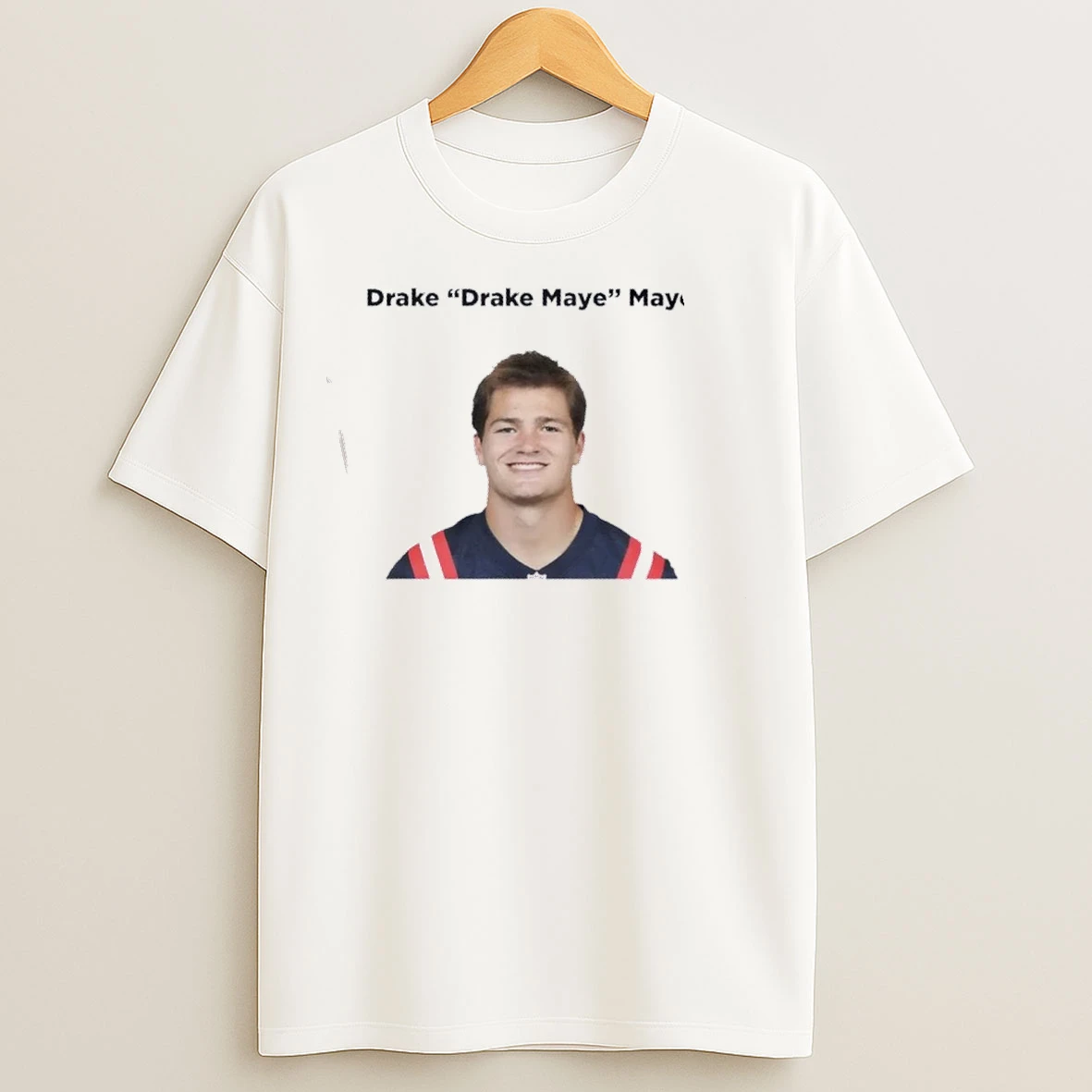 New England Patriots Football Drake Drake Maye Maye Graphic T Shirts