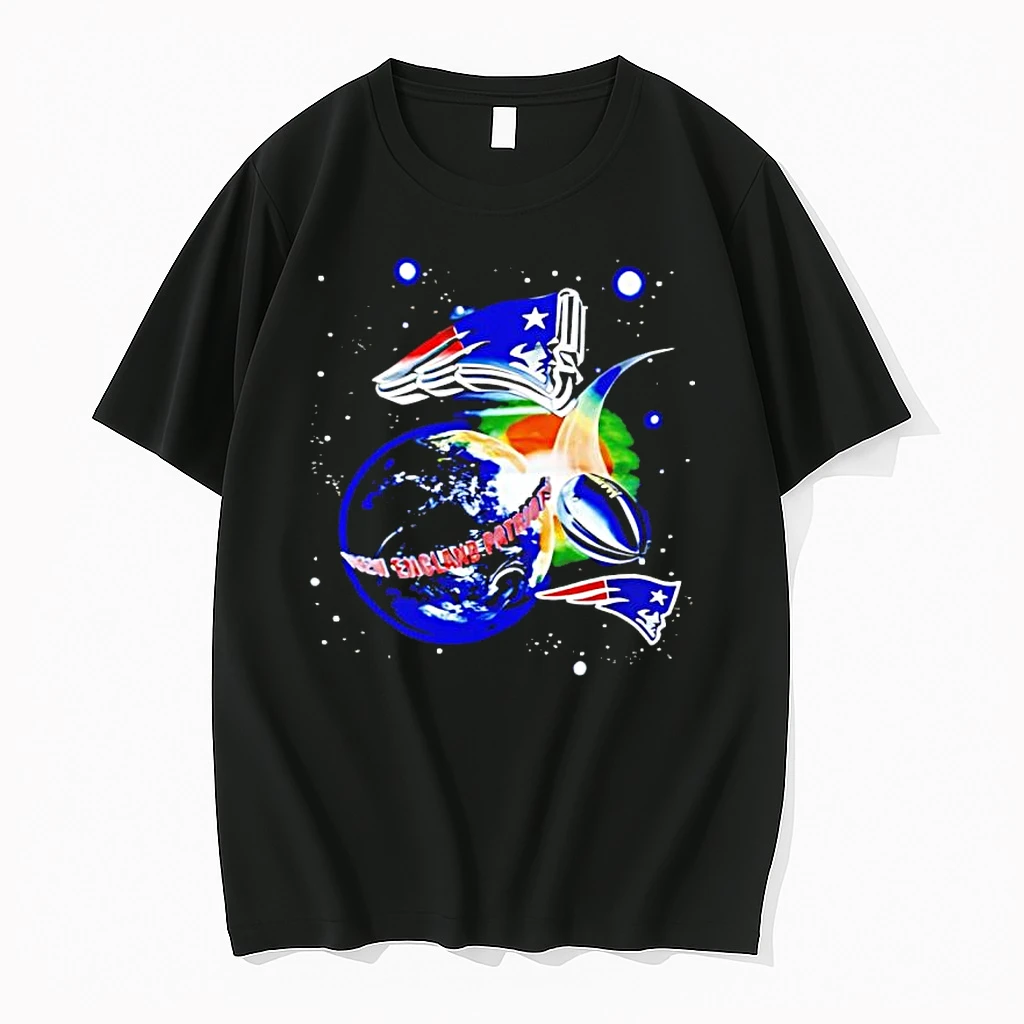 New England Patriots Outer Space Football Galaxy Black Shirts