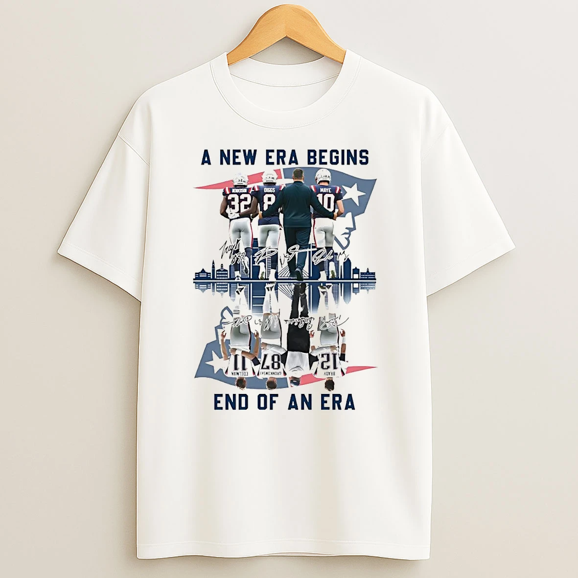New England Patriots A New Era Begins End Of An Era Shirts