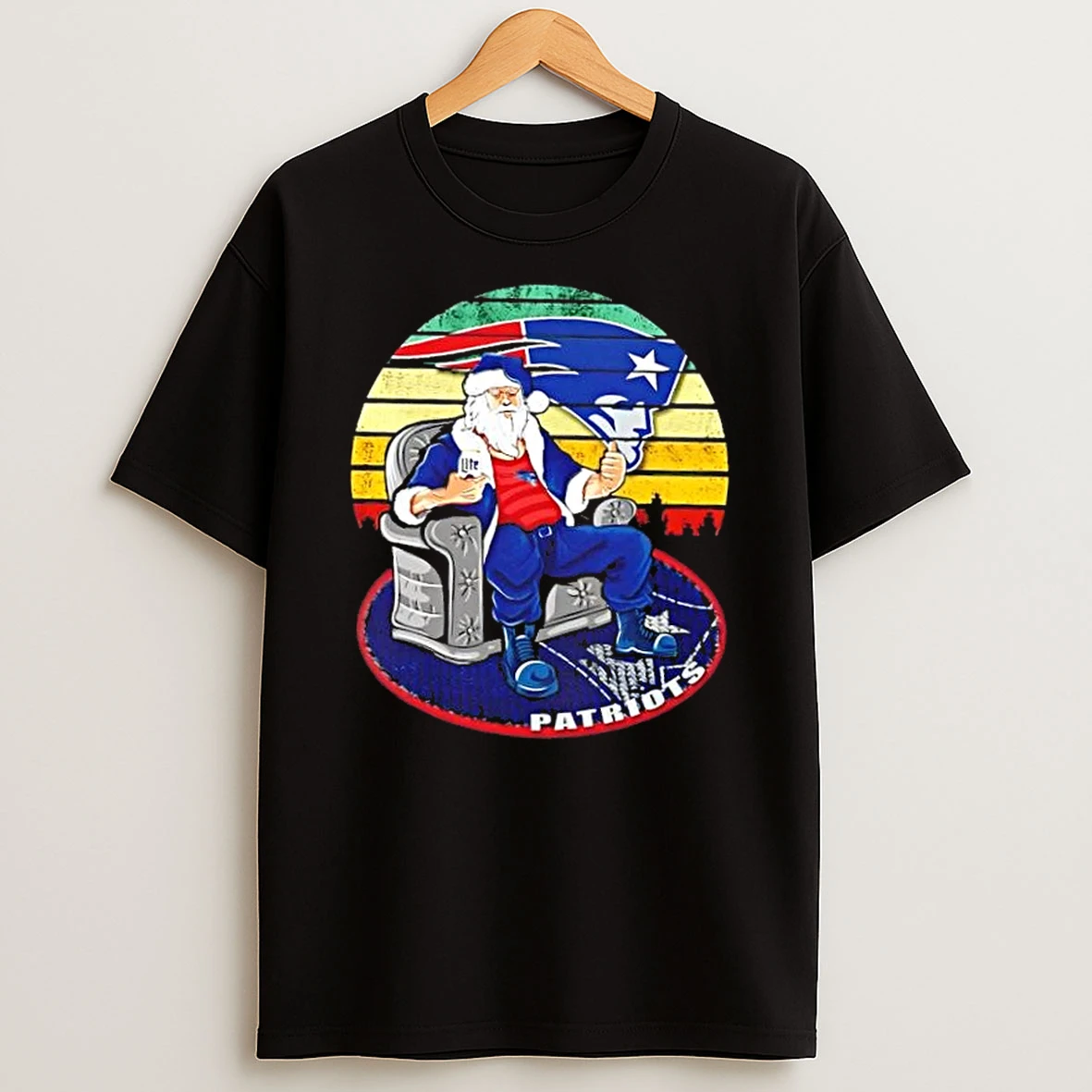 New England Patriots X Santa Claus Christmas Vintage Shirts