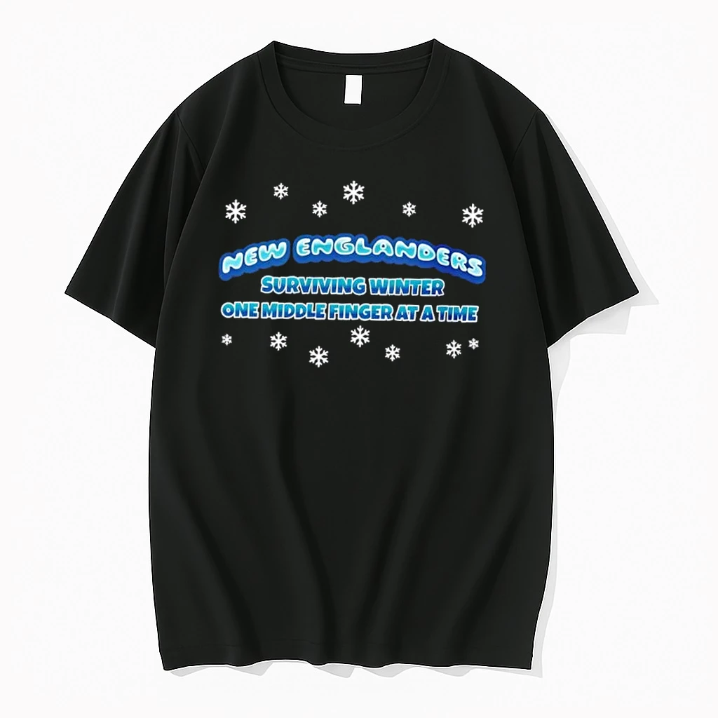 New Englanders Surviving Winter One Middle Finger At A Time Pullover Shirts