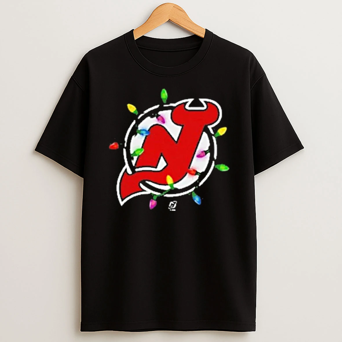 New Jersey Devils Logo Holiday Merry Christmas Lights Shirts