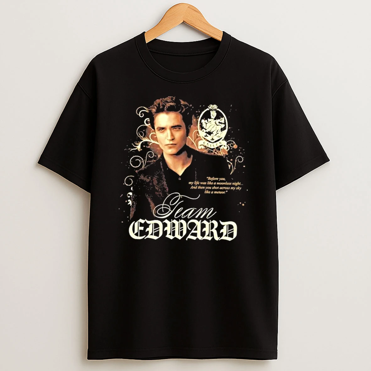 New Moon Team Edward Before You My Life Was Like A Moonless Night Shirts