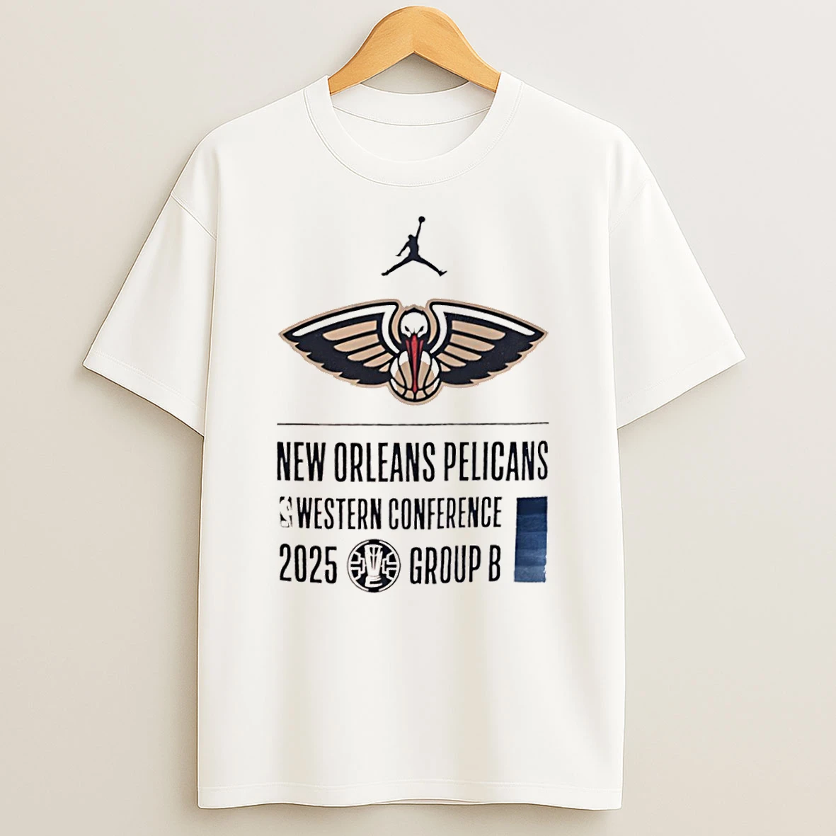 New Orleans Pelicans Western Conference 2025 Group B Logo Shirts