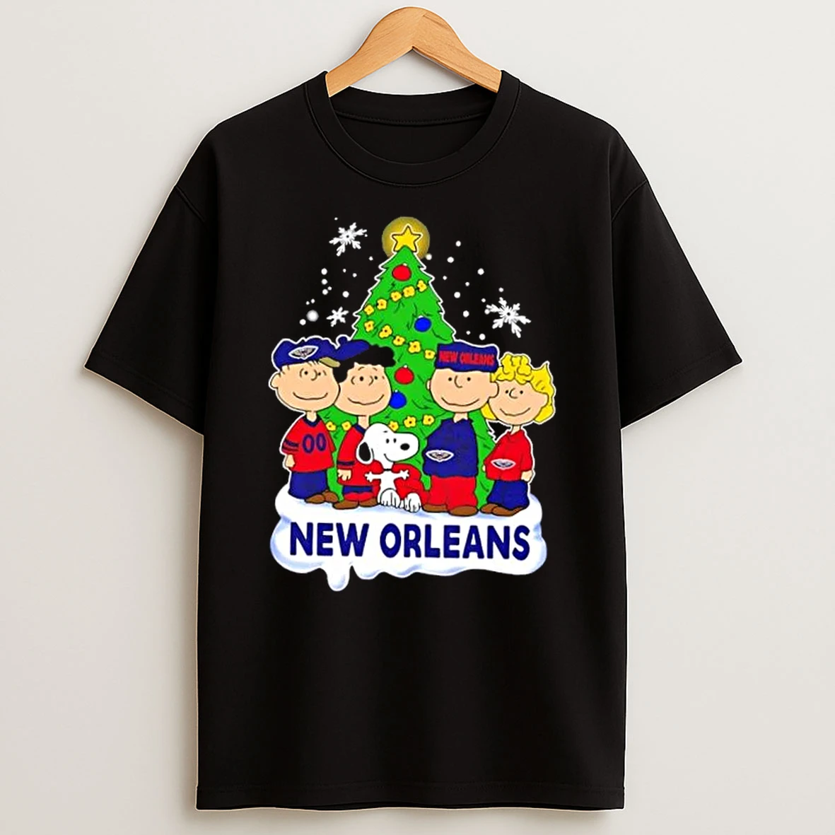 New Orleans Pelicans X Peanuts Snoopy And Friends Christmas Tree Shirts