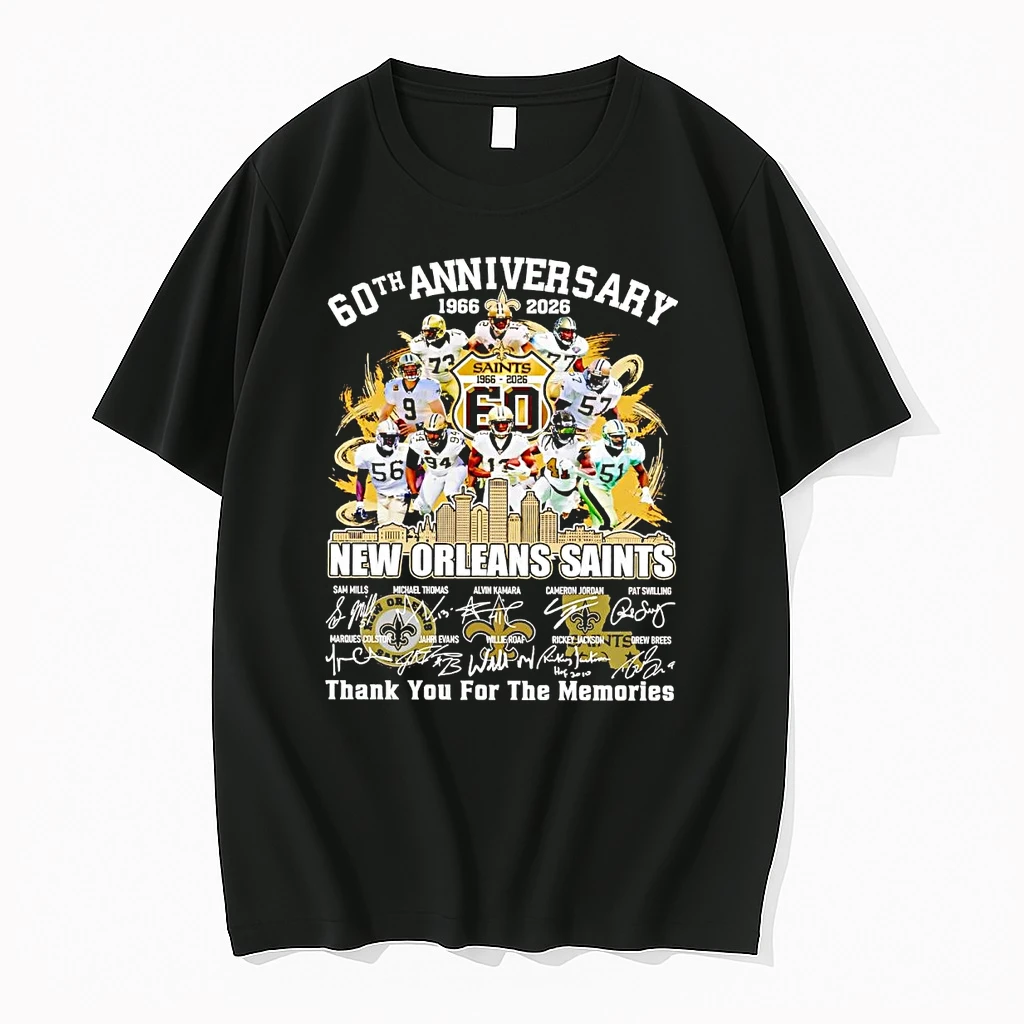 New Orleans Saints 60th Anniversary 2026 Thank You For The Memories Shirts