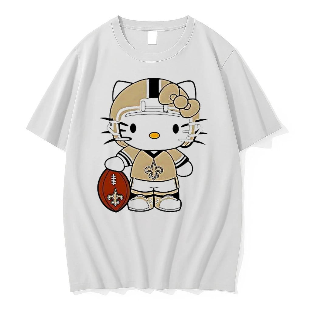 New Orleans Saints Hello Kitty 2025 Nfl Christmas Gameday Shirts