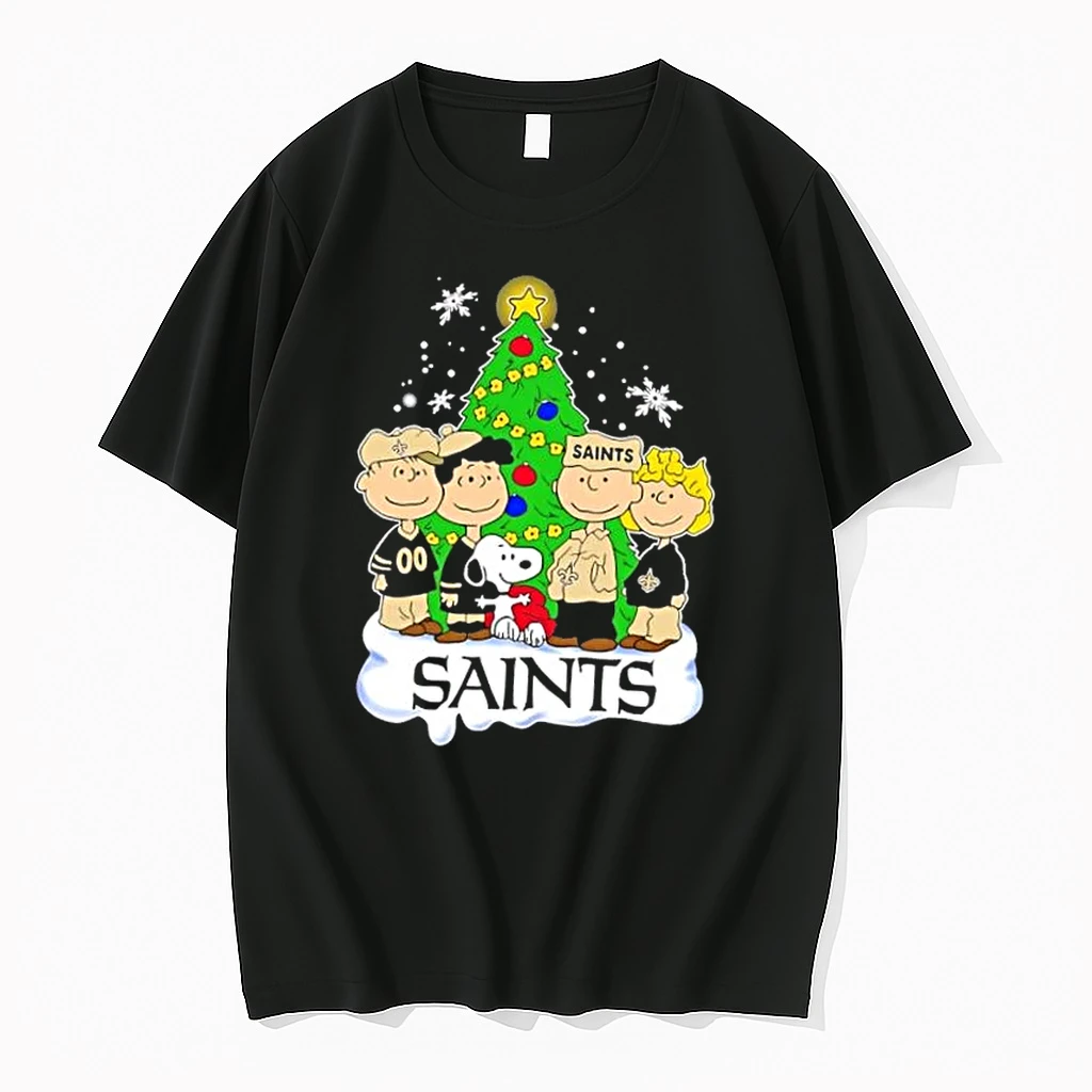 New Orleans Saints X Peanuts Snoopy And Friends Christmas Tree Shirts
