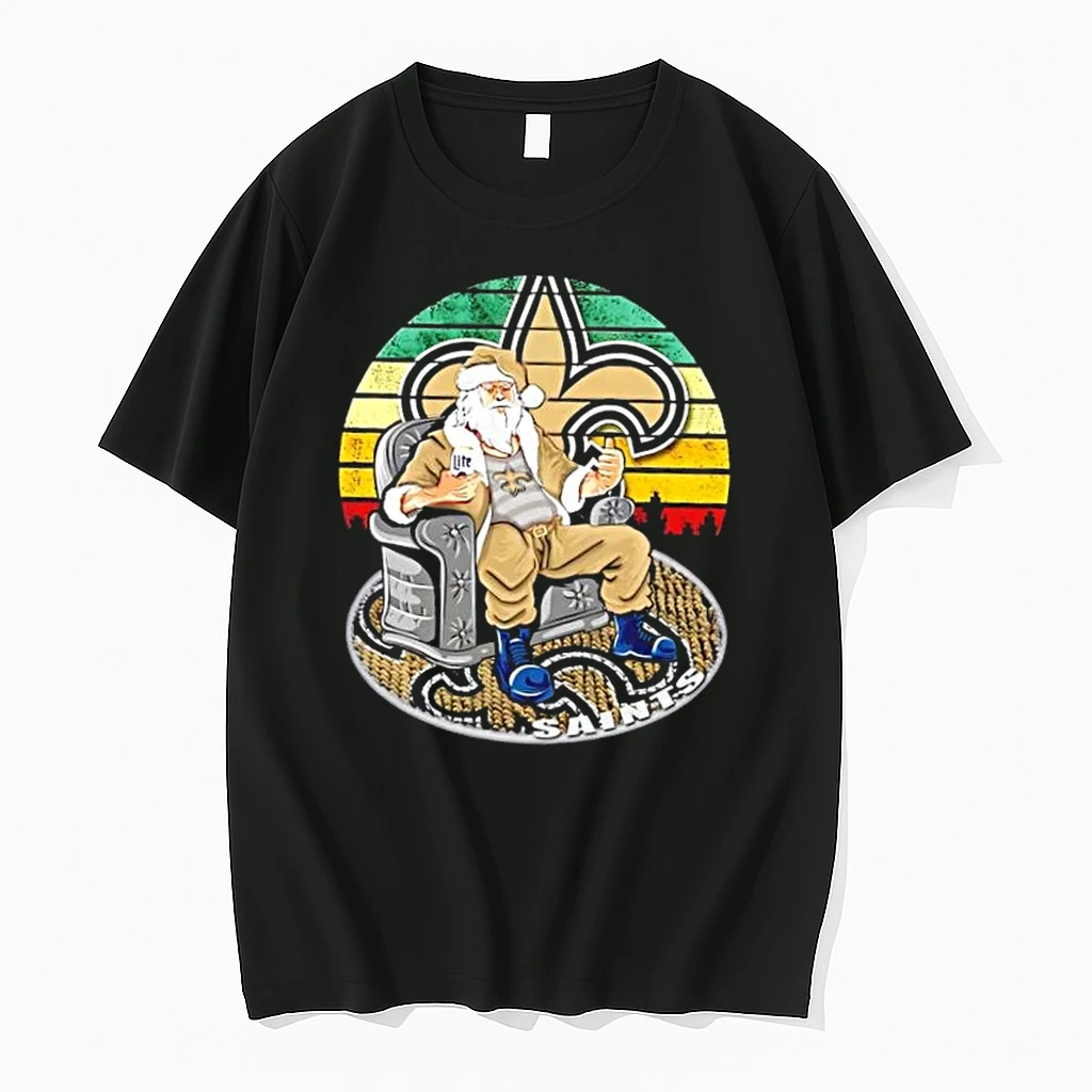 New Orleans Saints X Santa Claus Christmas Vintage Shirts