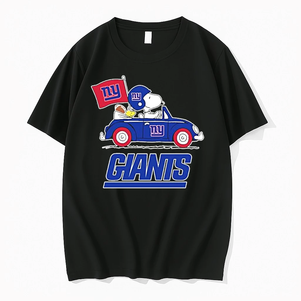 New York Giants Football X Snoopy Drive Car Shirts