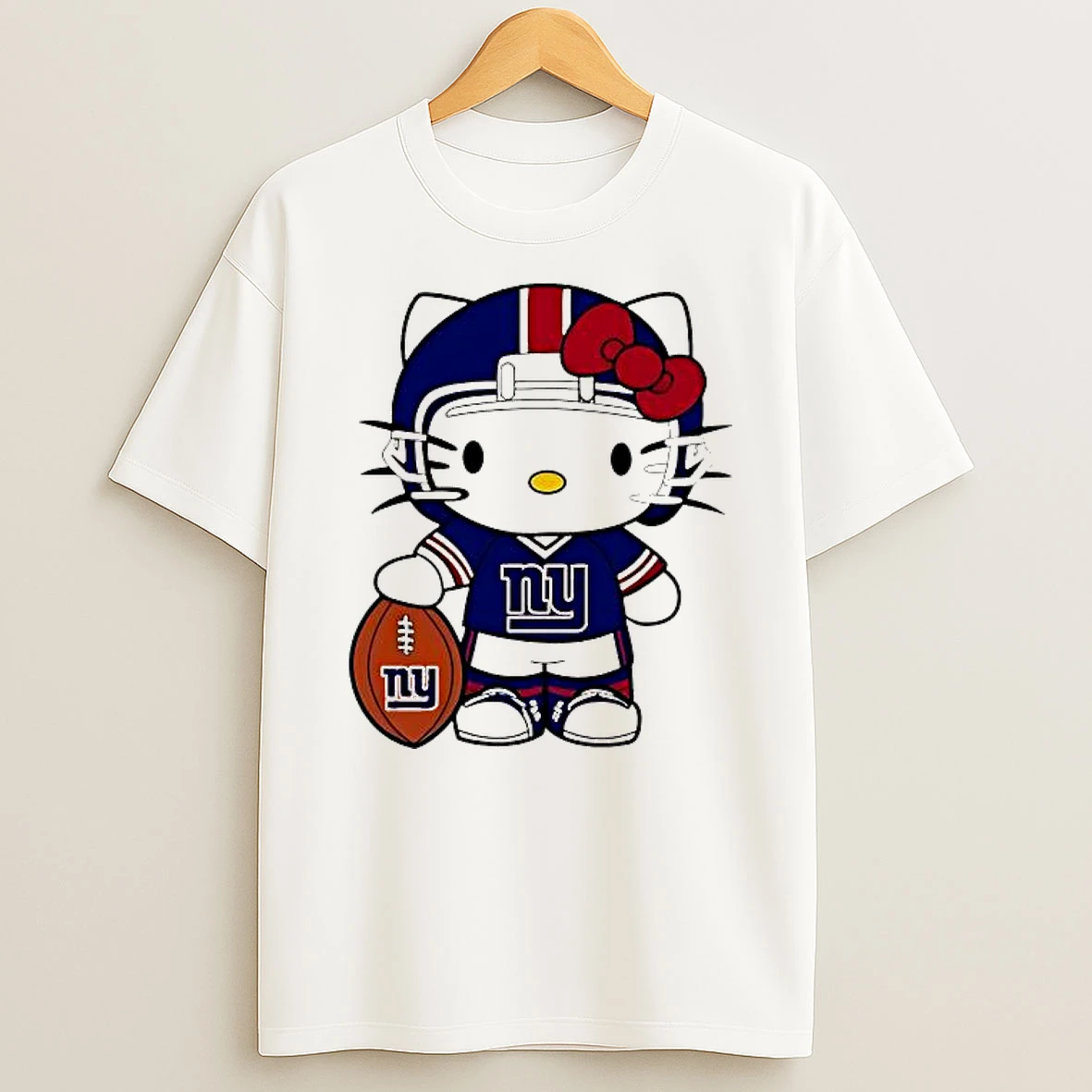 New York Giants Hello Kitty 2025 Nfl Christmas Gameday Shirts