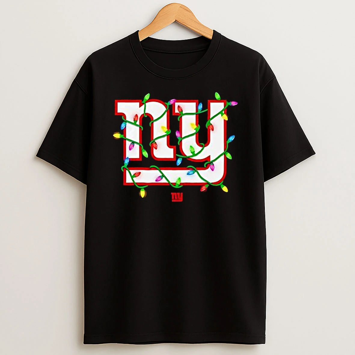 New York Giants Logo Holiday Lights Shirts