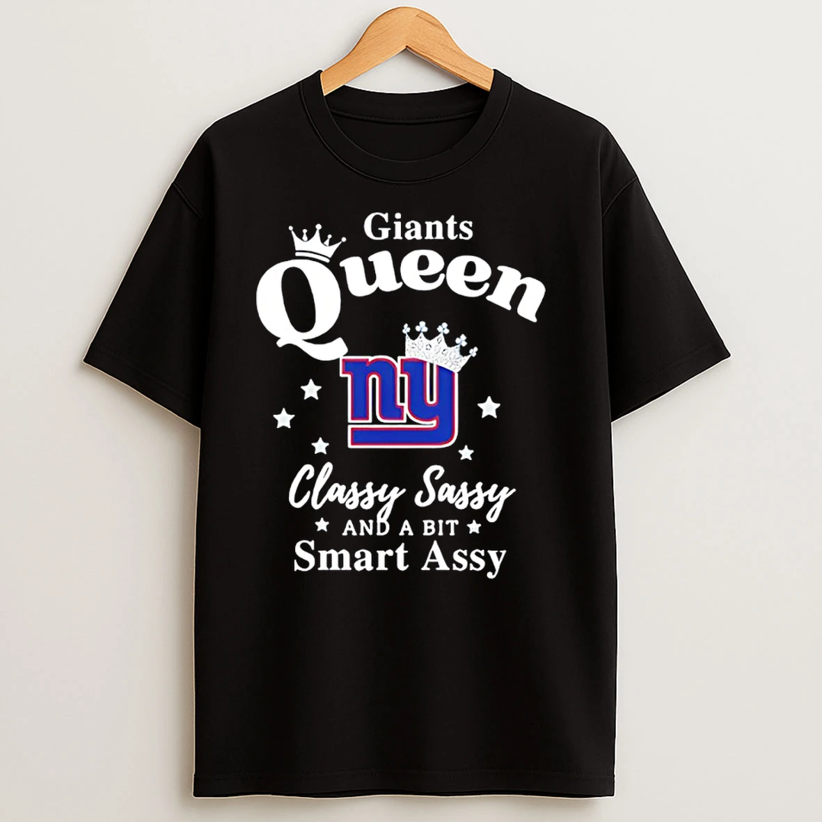 New York Giants Queen Classy Sassy And A Bit Smart Assy Nfl T Shirts