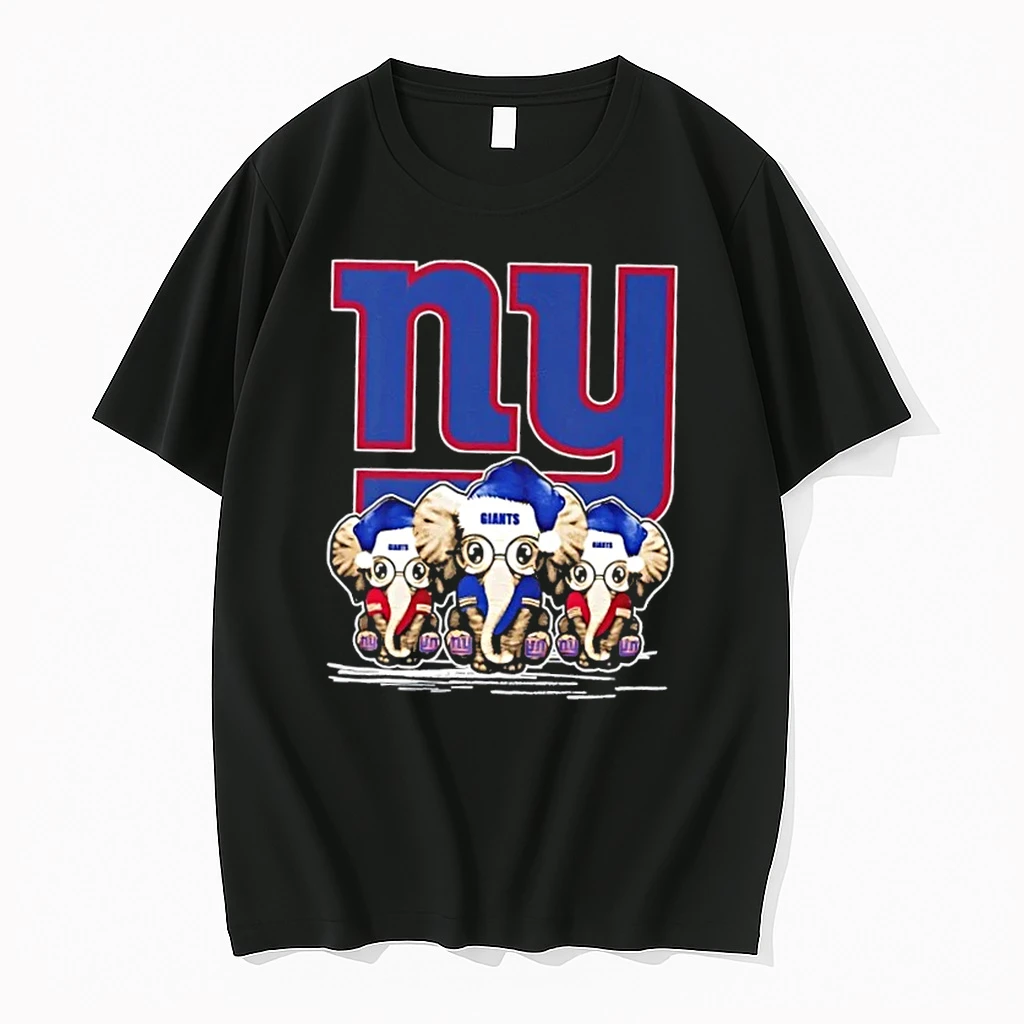 New York Giants X Elephants Santa Hat Merry Christmas Shirts