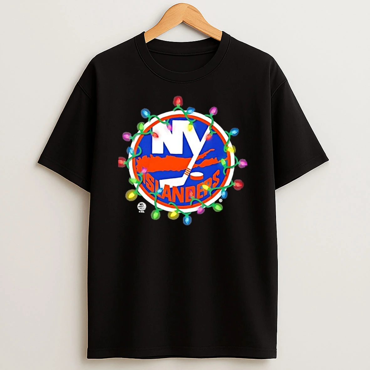 New York Islanders Logo Holiday Christmas Lights Shirts
