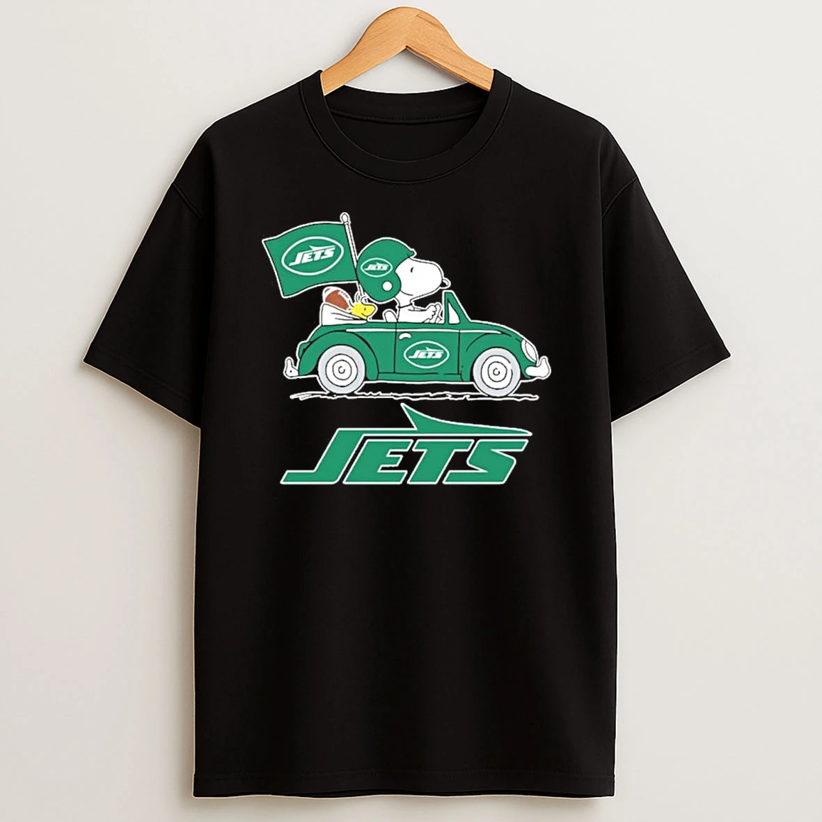 New York Jets Football X Snoopy Drive Car Shirts