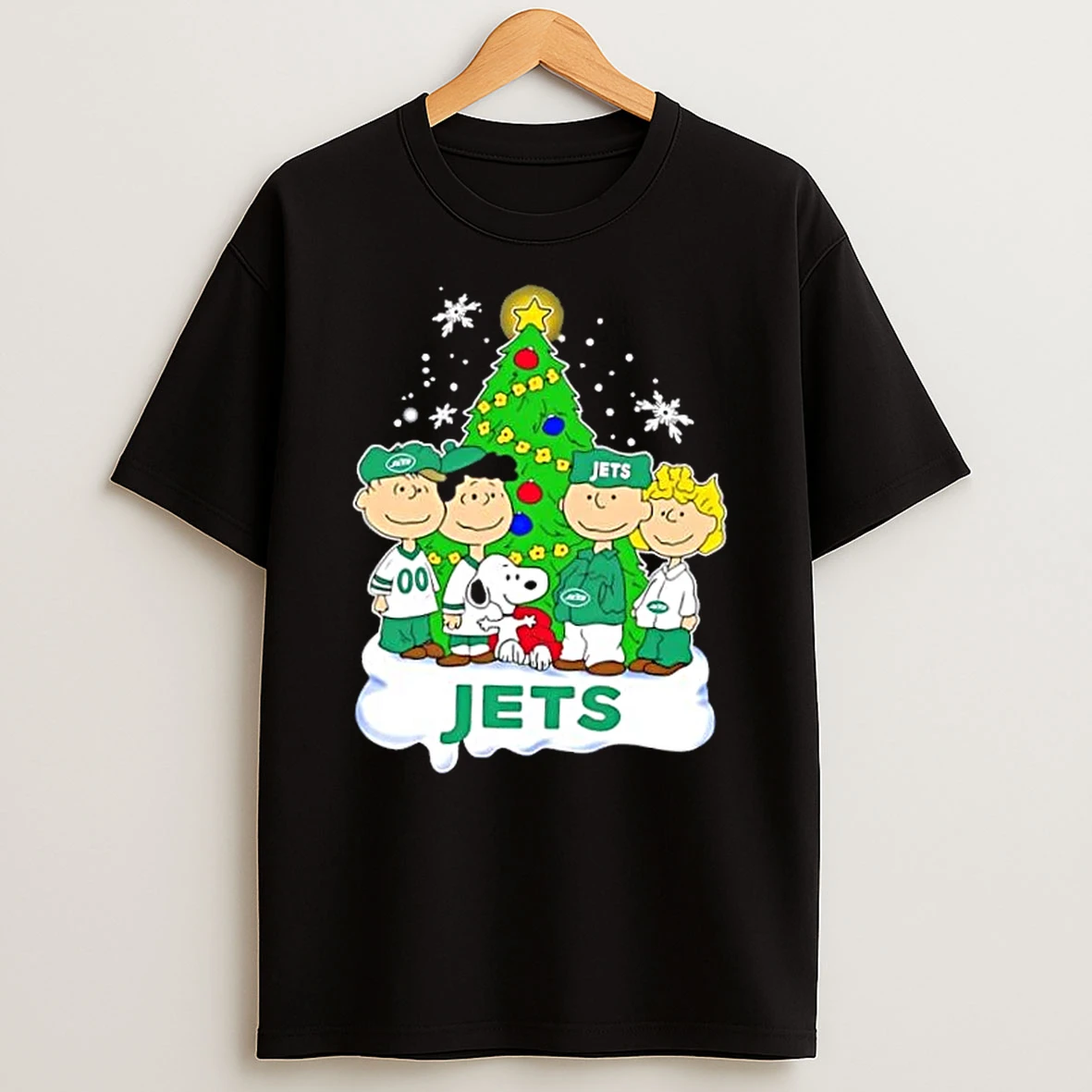 New York Jets X Peanuts Snoopy And Friends Christmas Tree Shirts